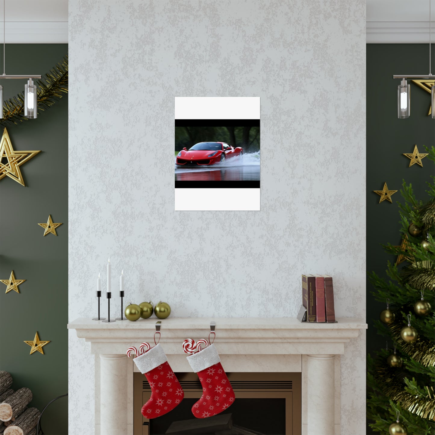 Premium Matte Vertical Posters Water Ferrari Splash 2