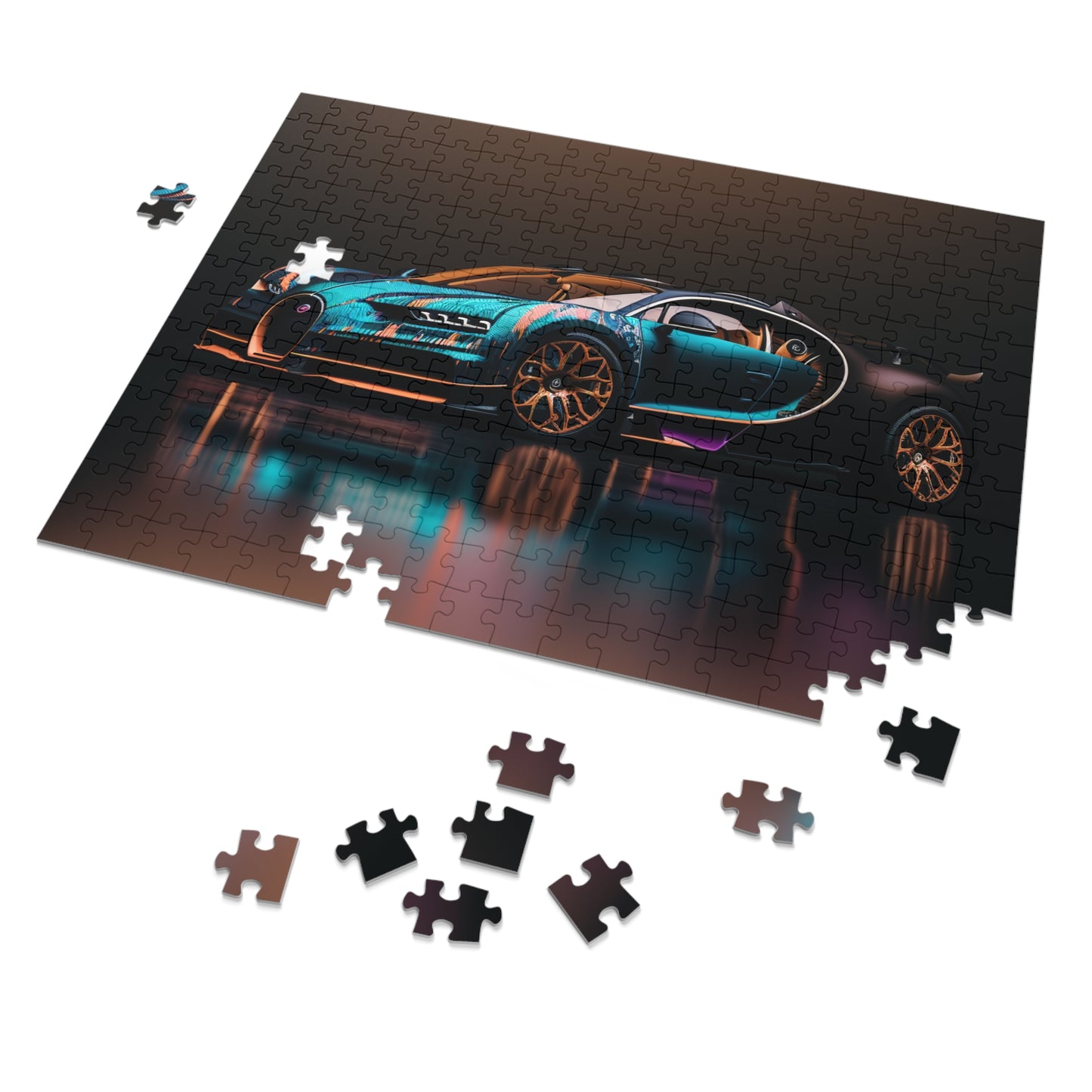Jigsaw Puzzle (30, 110, 252, 500,1000-Piece) Bugatti Blue 2