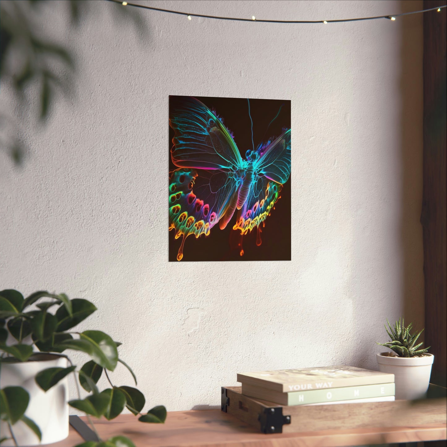 Premium Matte Vertical Posters Thermal Butterfly 2