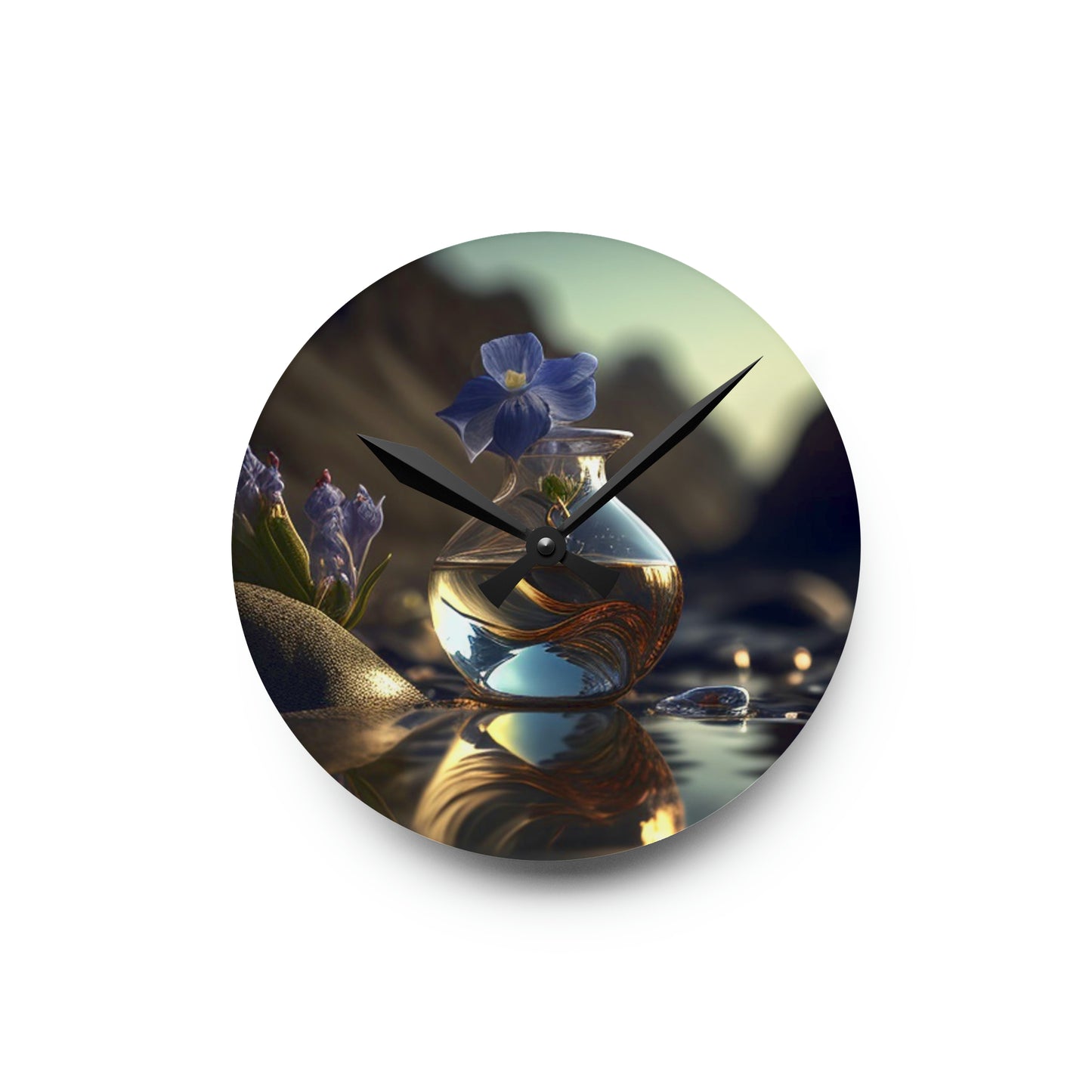 Acrylic Wall Clock The Bluebell 1