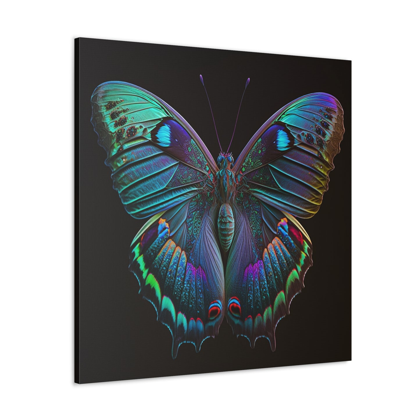 Canvas Gallery Wraps Hue Neon Butterfly 4