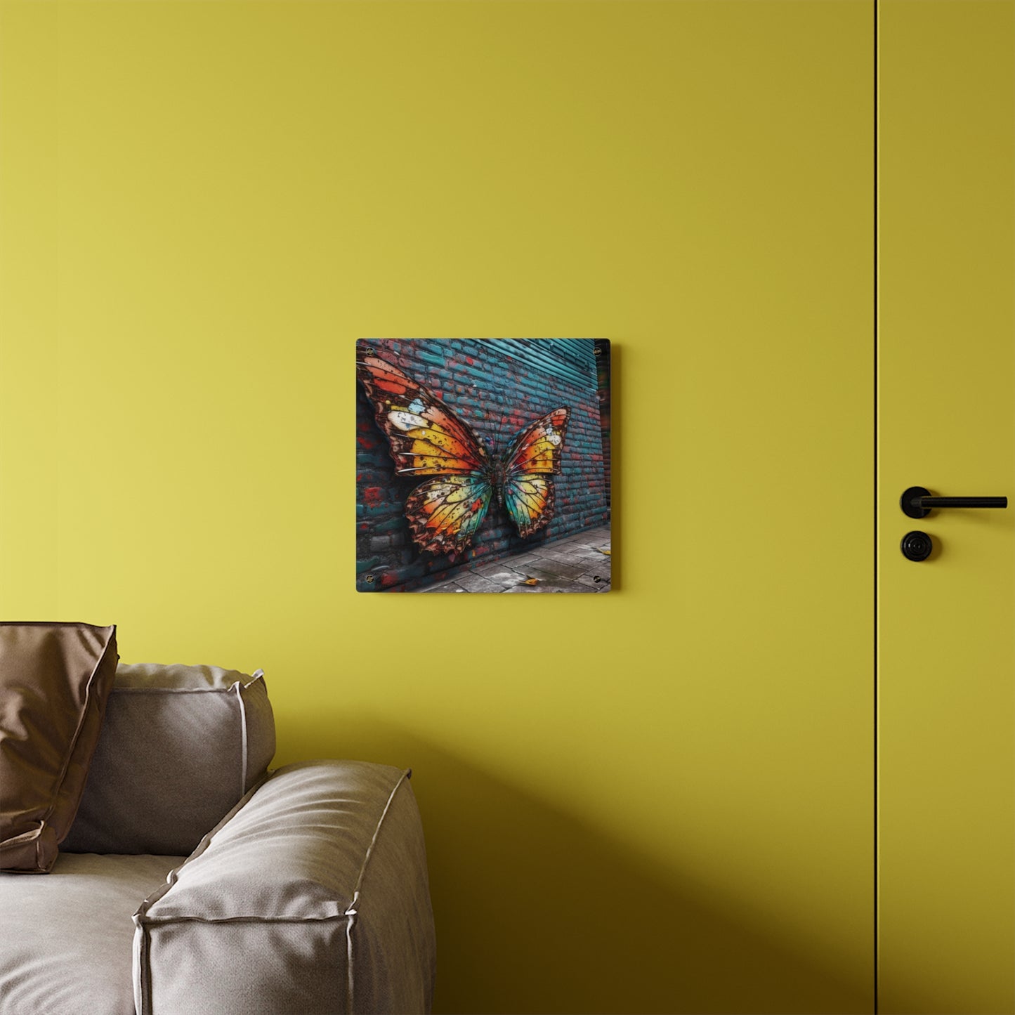 Acrylic Wall Art Panels Liquid Street Butterfly 2