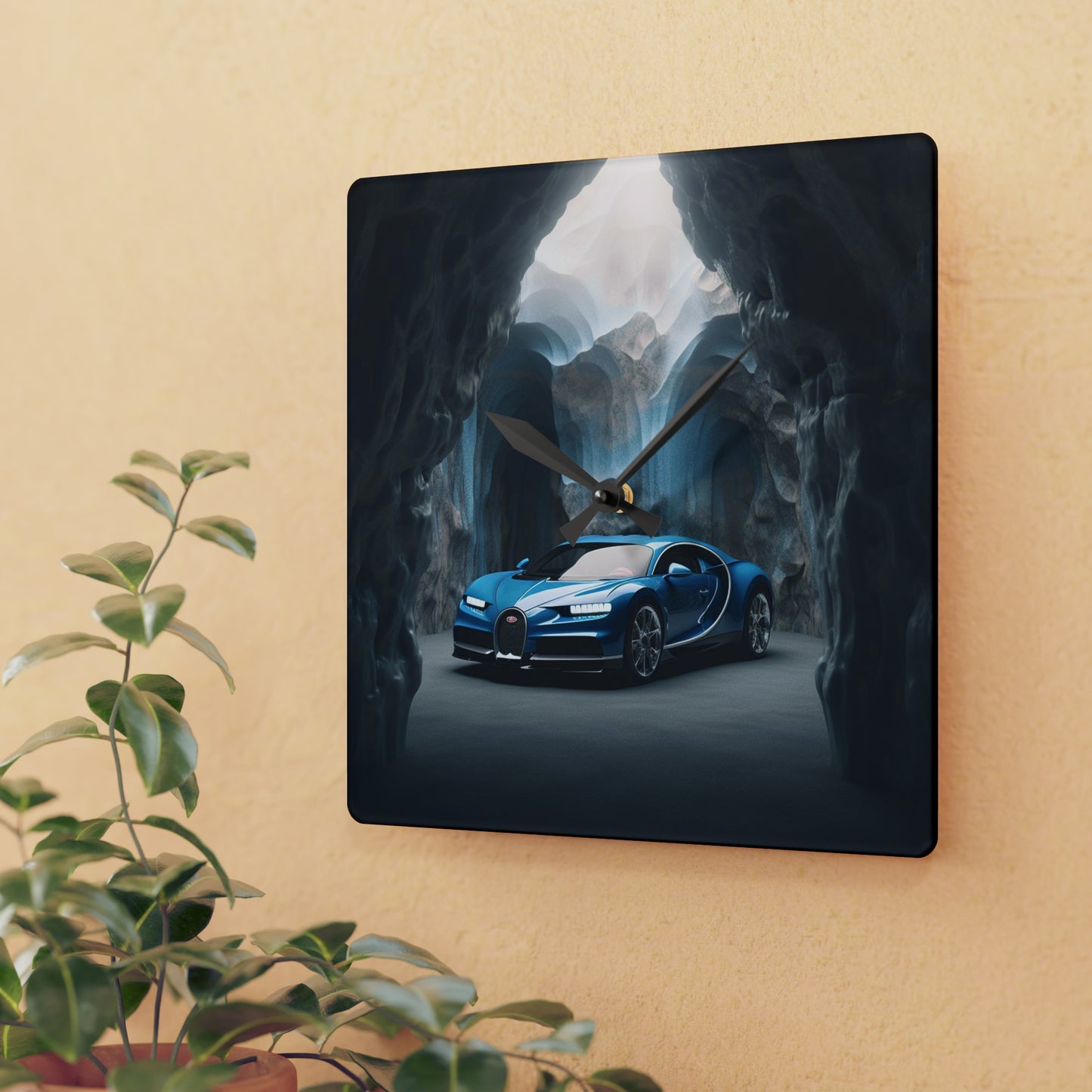 Acrylic Wall Clock Bugatti Real Look 2