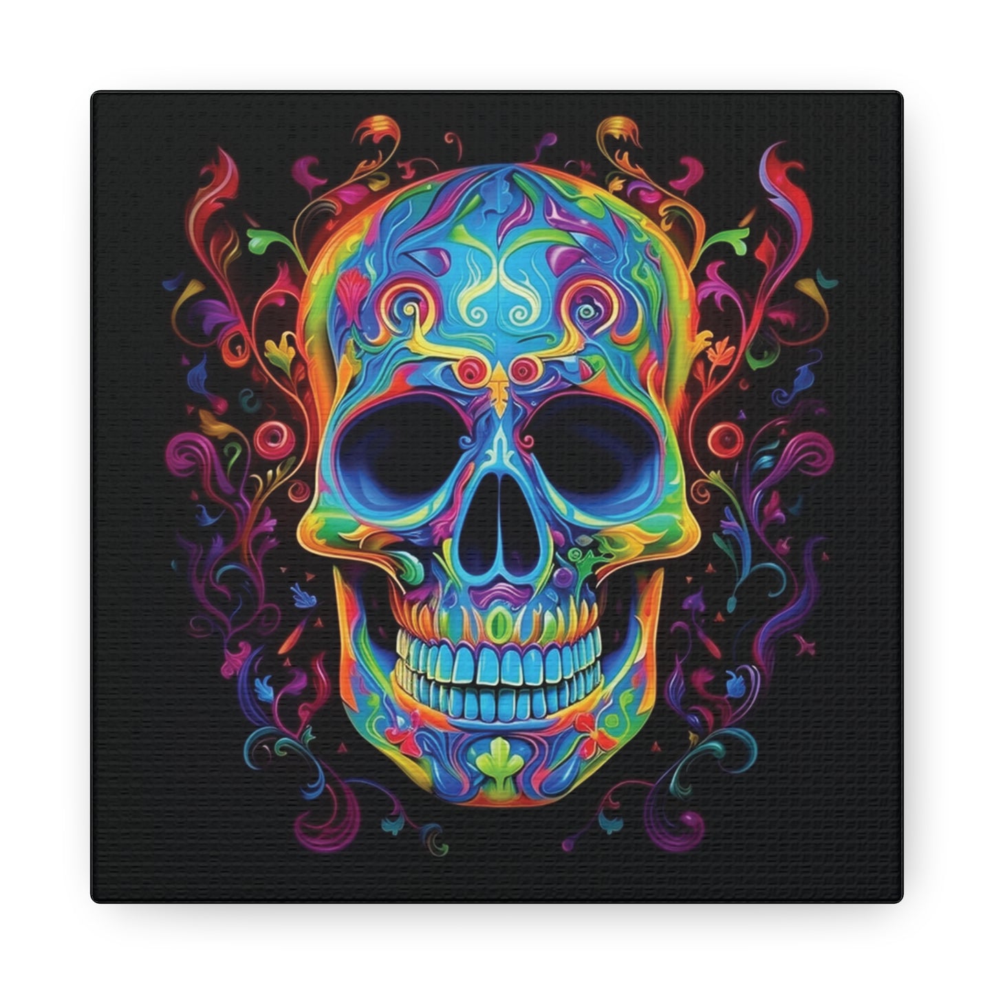 Canvas Gallery Wraps Macro Skull Color 4