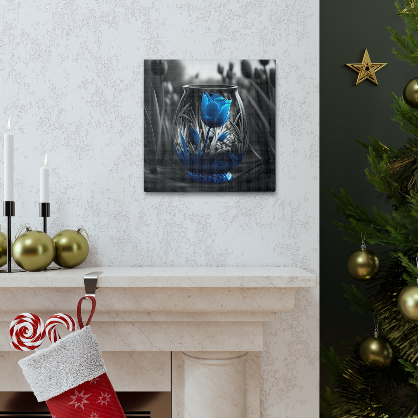 Canvas Gallery Wraps Tulip Blue 3