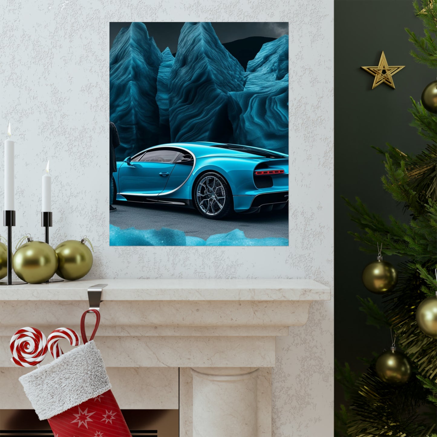 Premium Matte Vertical Posters Bugatti Real Look 3