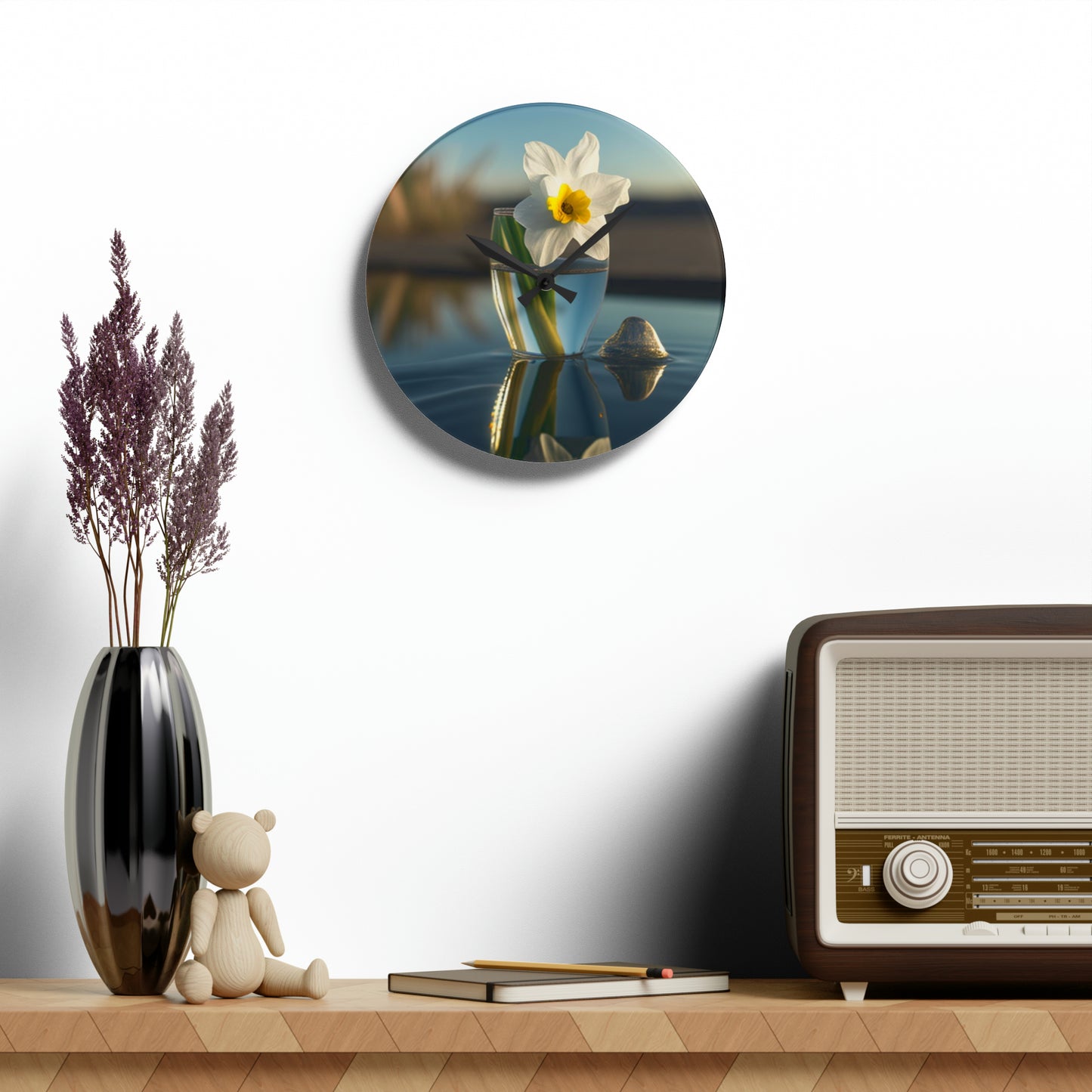 Acrylic Wall Clock Daffodil 4