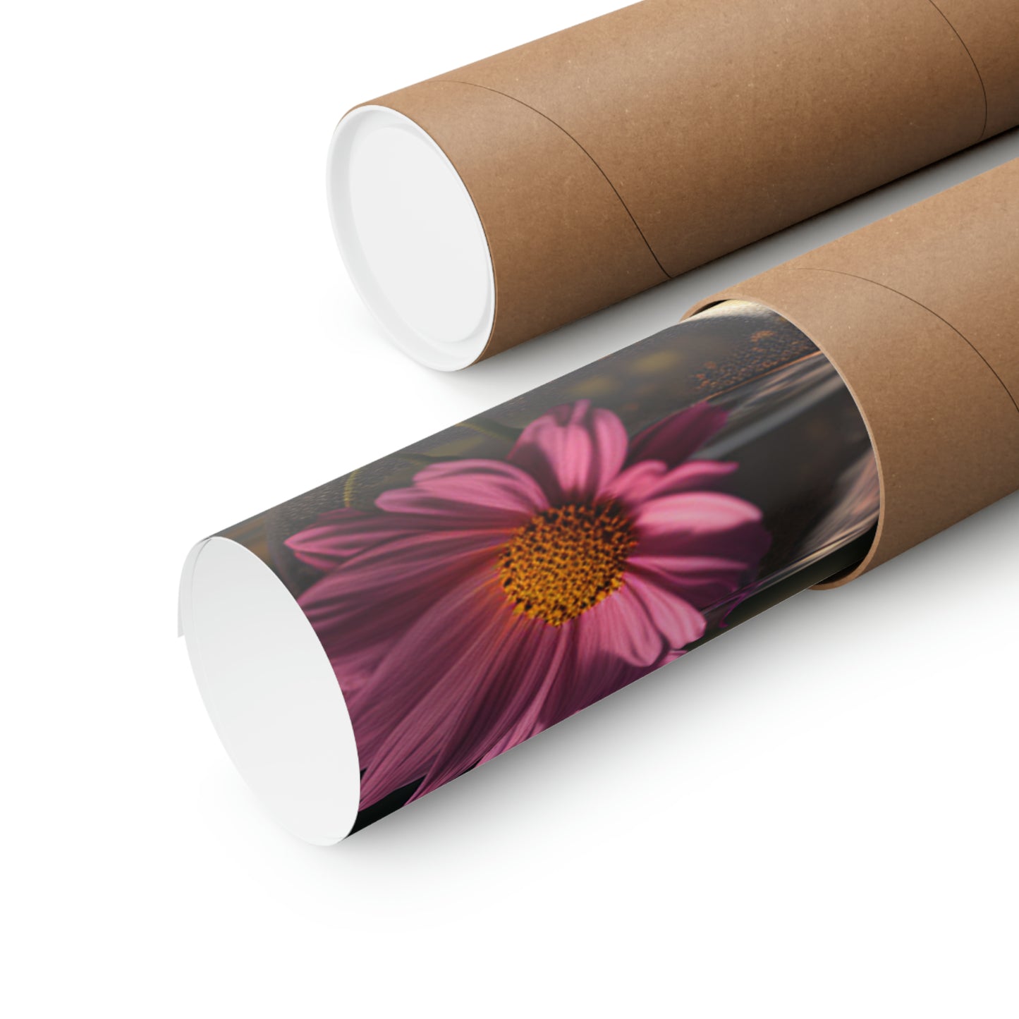 Premium Matte Vertical Posters Pink Daisy 5