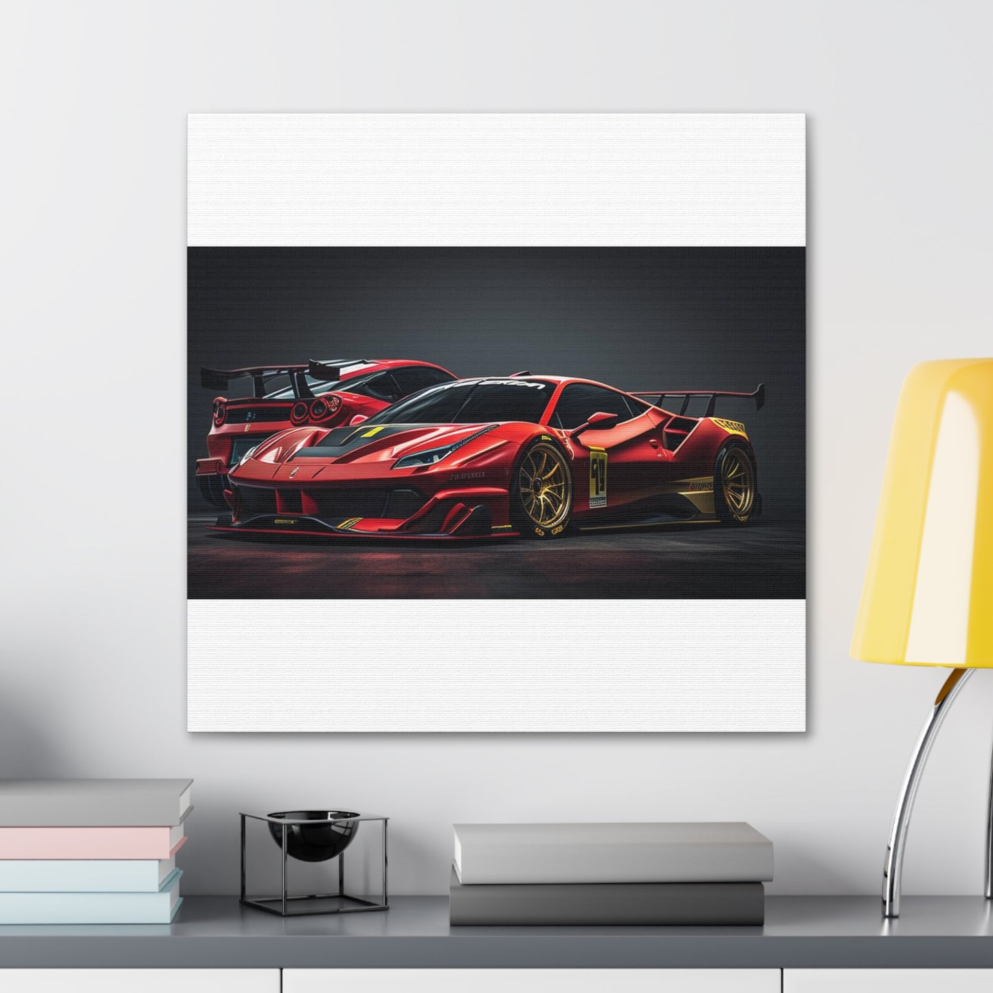 Canvas Gallery Wraps Ferrari Red 3