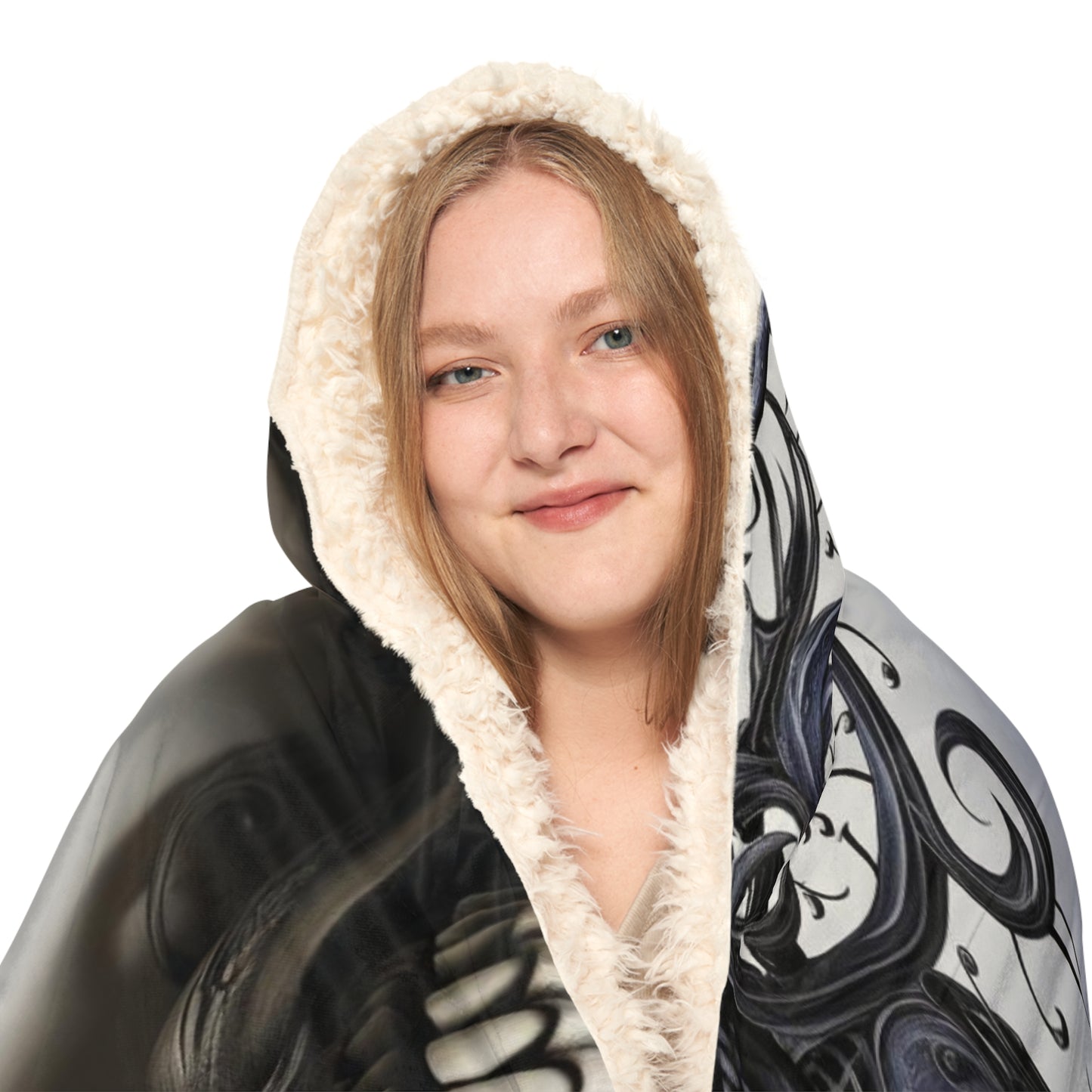 Snuggle Hooded Blanket Skull Treble Clef 5