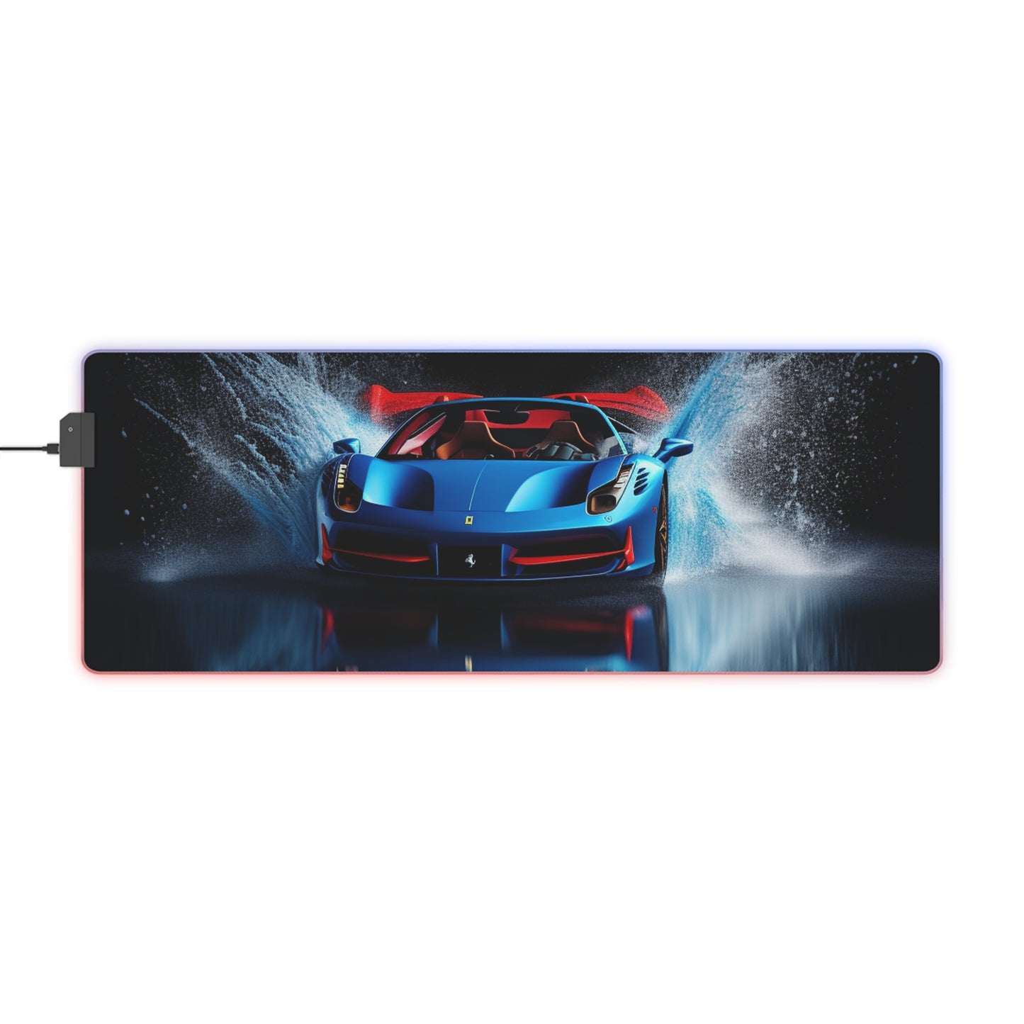 LED Gaming Mouse Pad Ferrari Water Splash 1