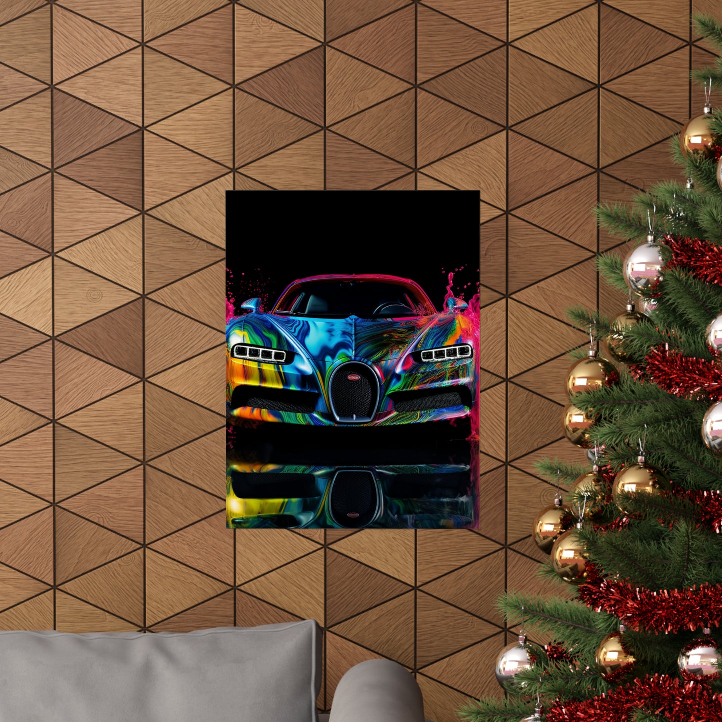 Premium Matte Vertical Posters Bugatti Water 4