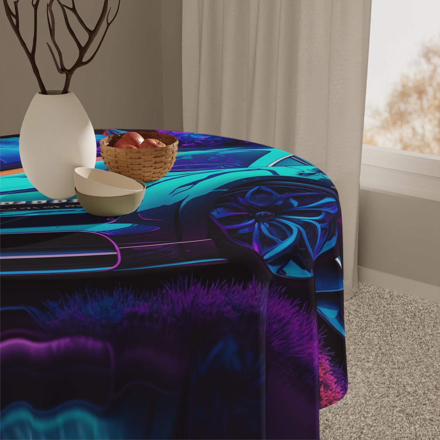 Tablecloth Bugatti Neon Chiron 3