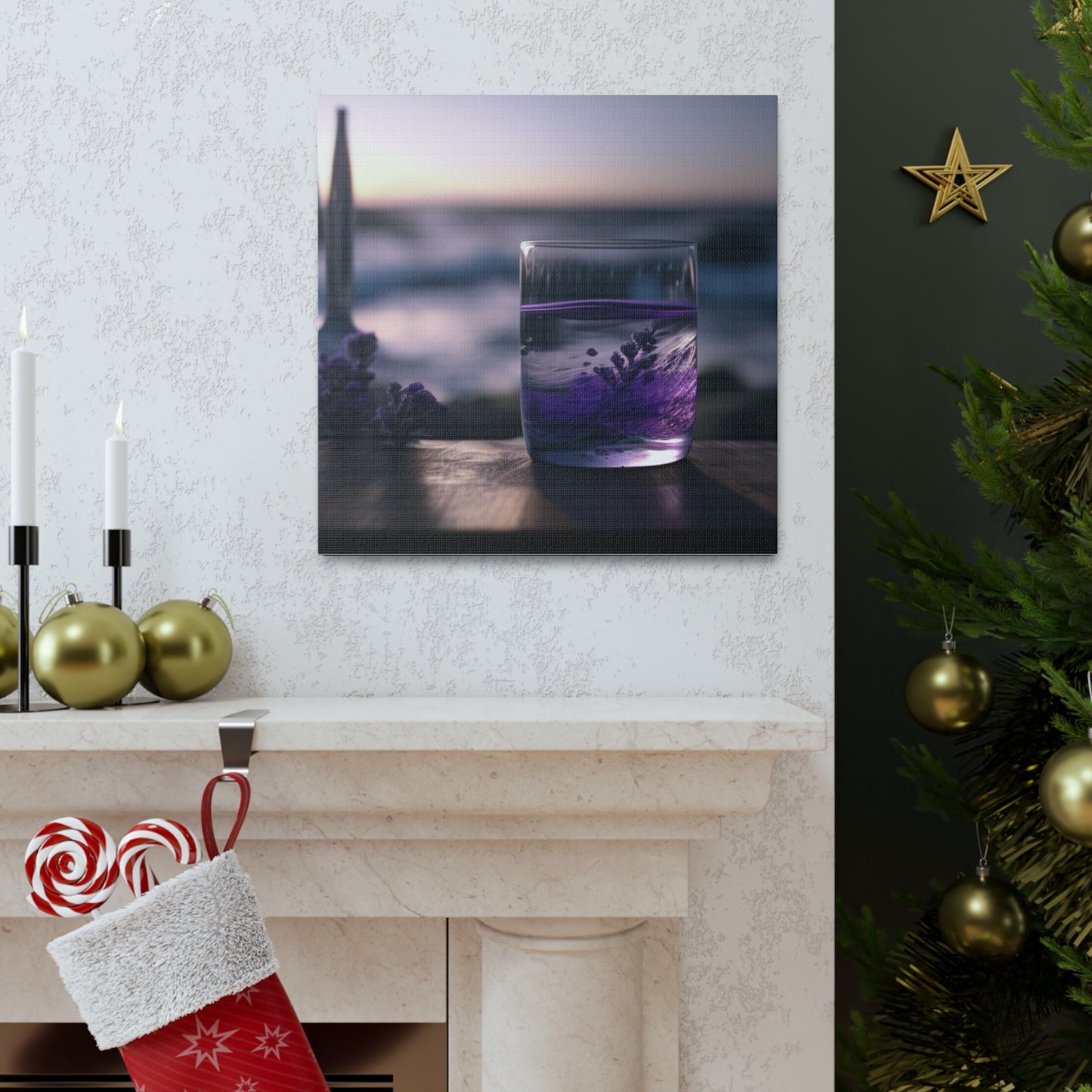 Canvas Gallery Wraps Lavender in a vase 4