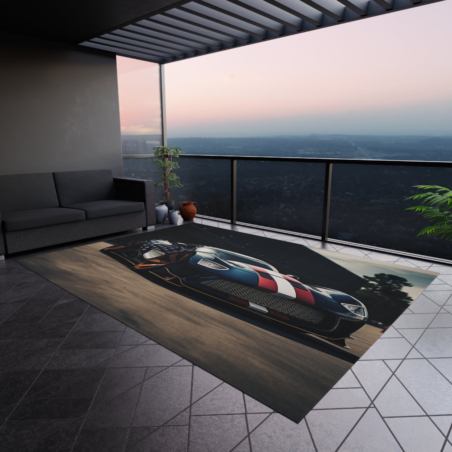 Outdoor Rug  Bugatti Flag American 2