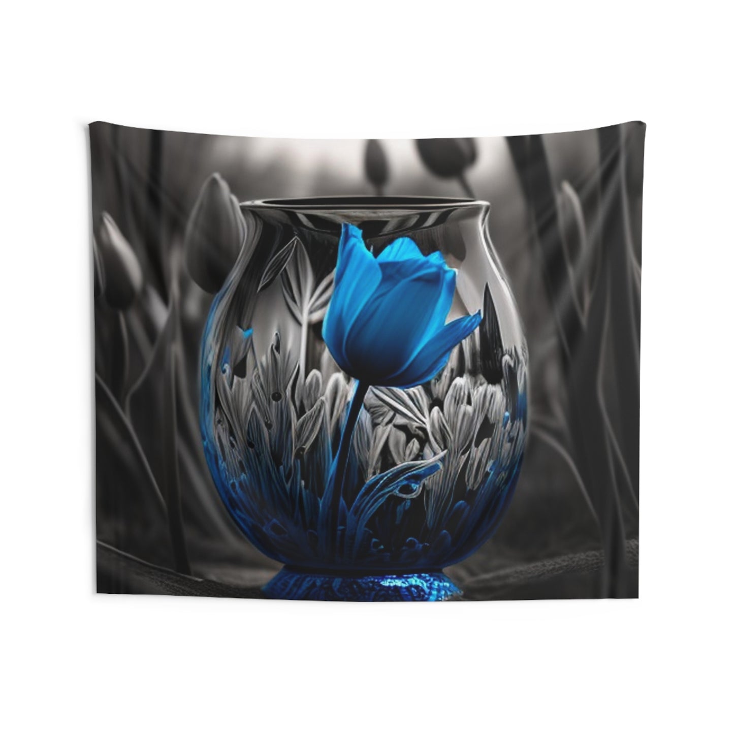 Indoor Wall Tapestries Tulip Blue 1