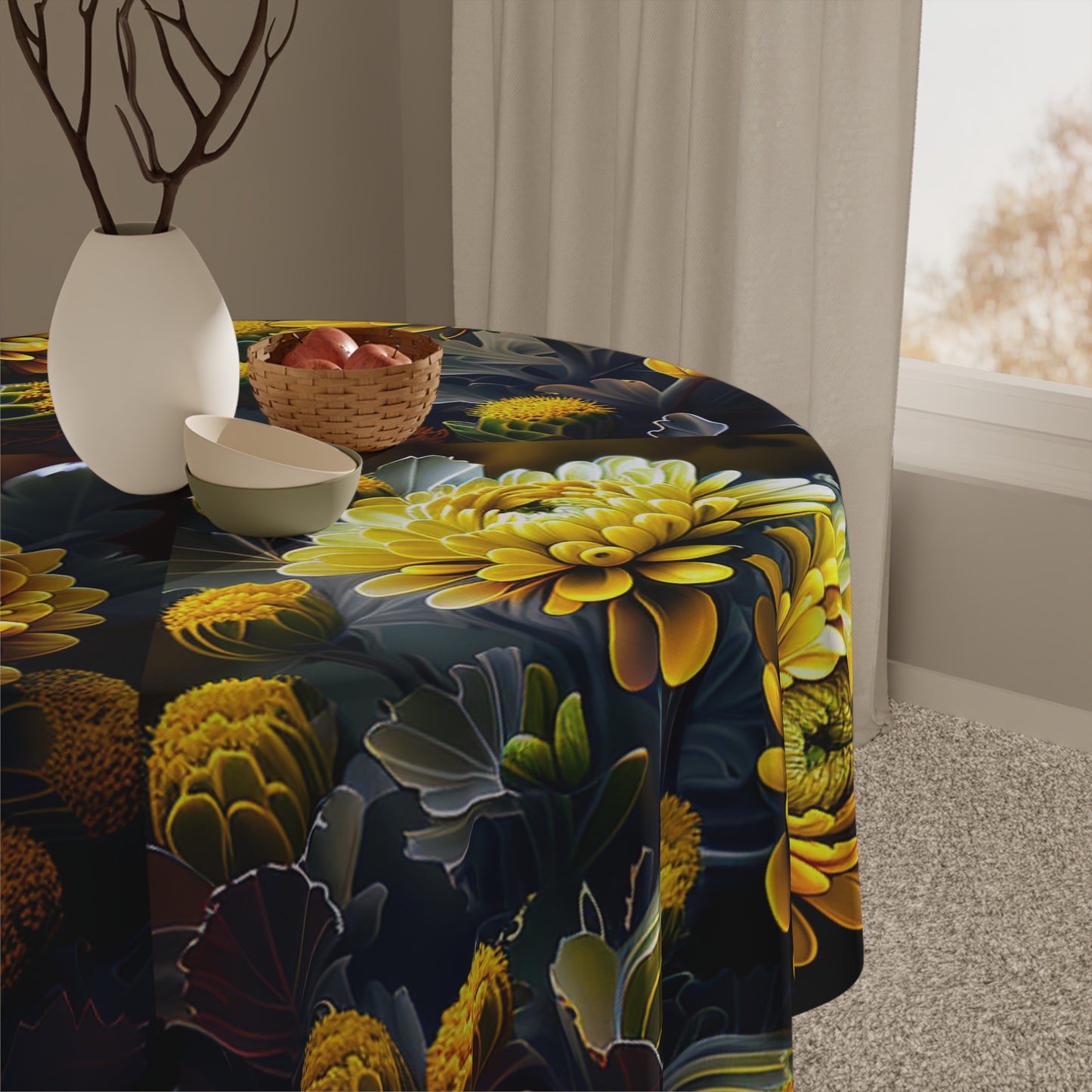 Tablecloth Yellow Hermosas Flores Amarillas 5