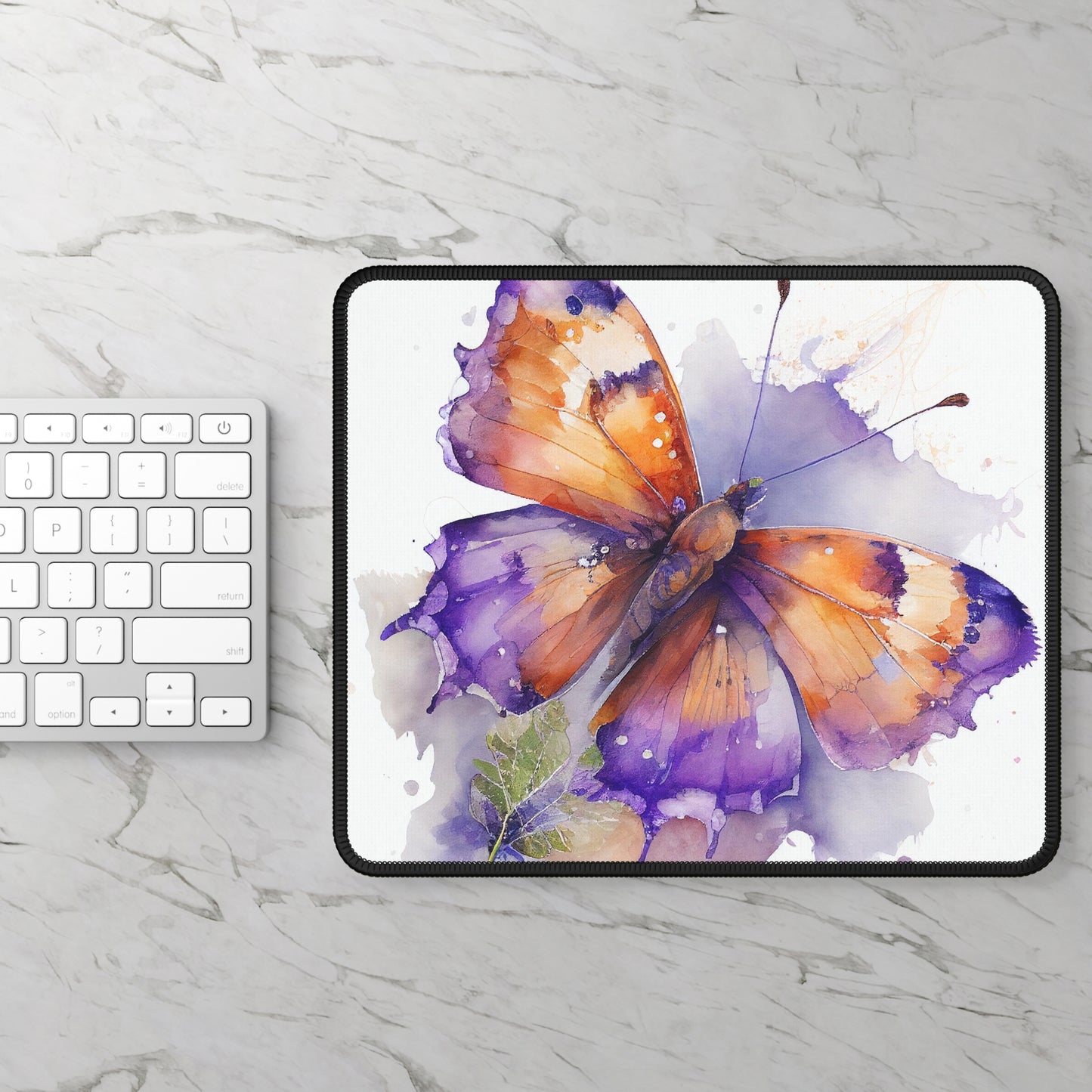 Gaming Mouse Pad  MerlinRose Watercolor Butterfly 2