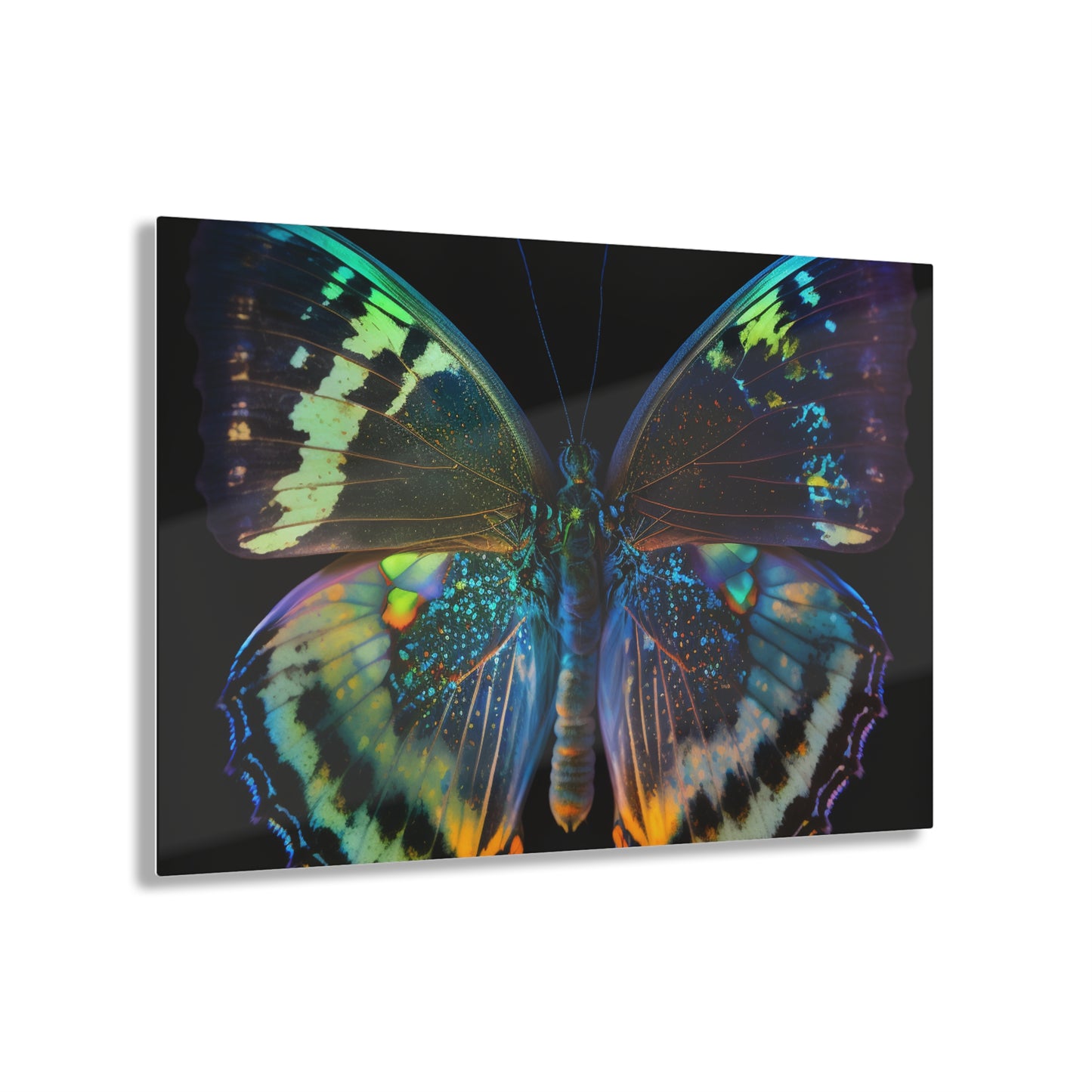 Acrylic Prints Neon Butterfly Flair 4