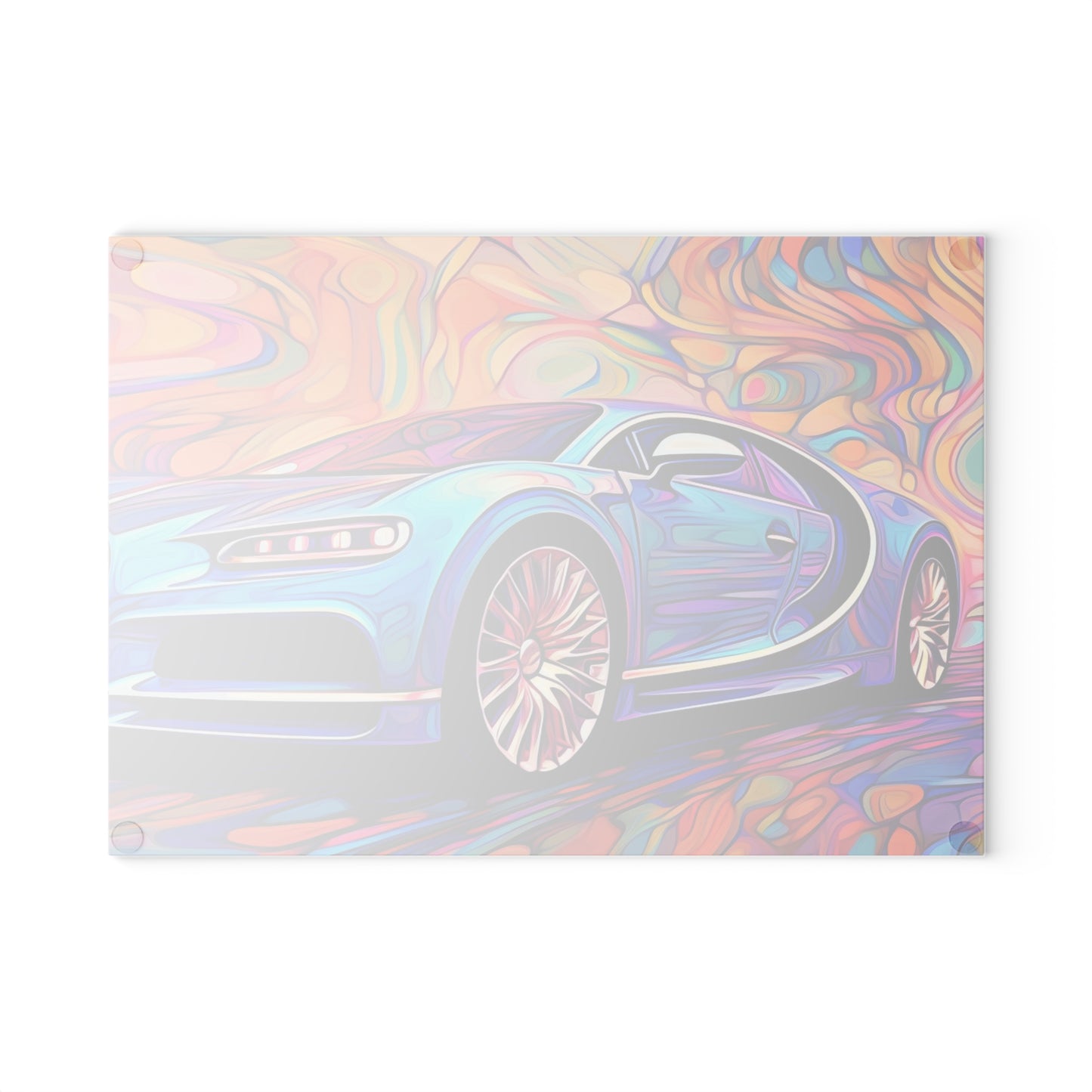 Glass Cutting Board Bugatti Abstract Concept 3