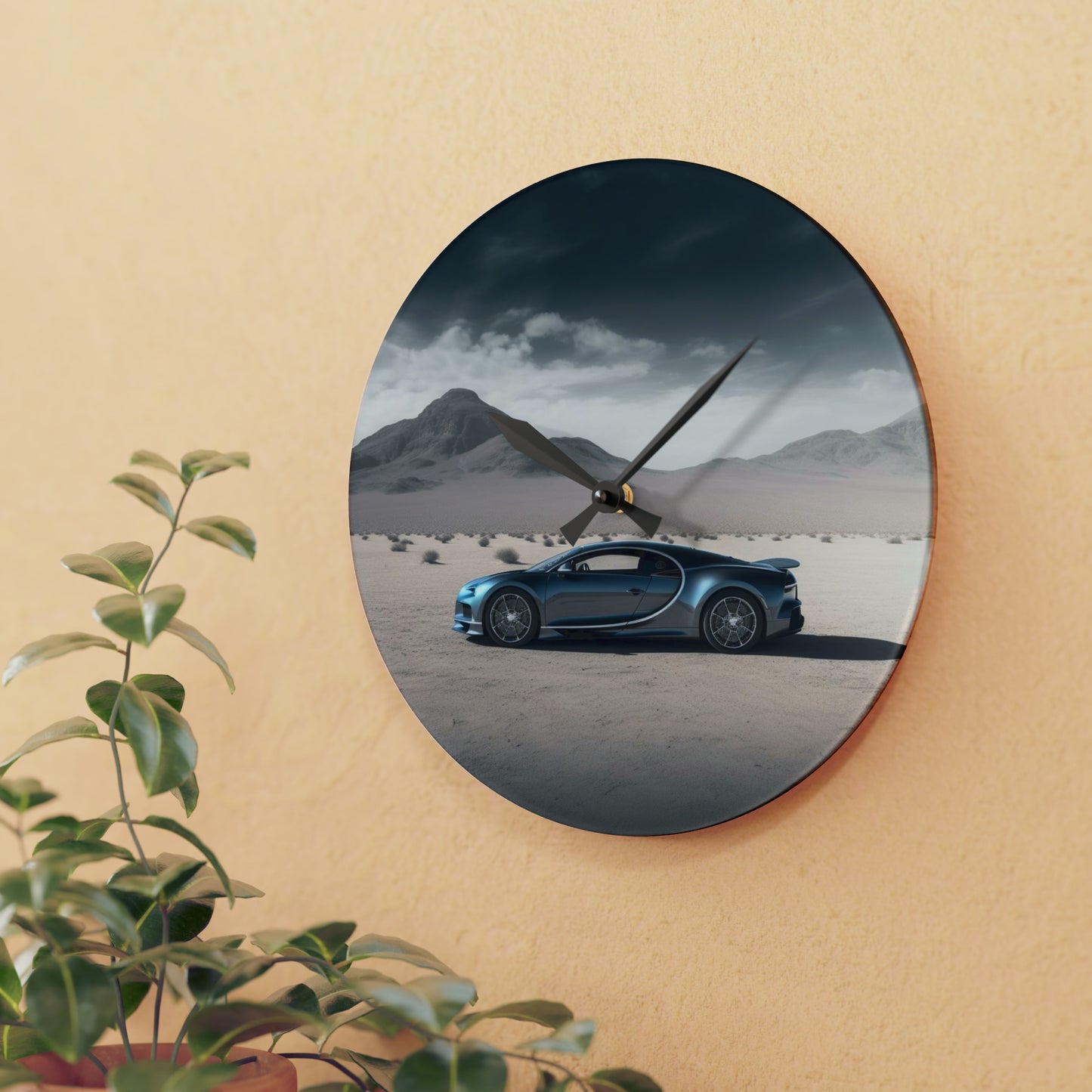 Acrylic Wall Clock Bugatti Real Look 1