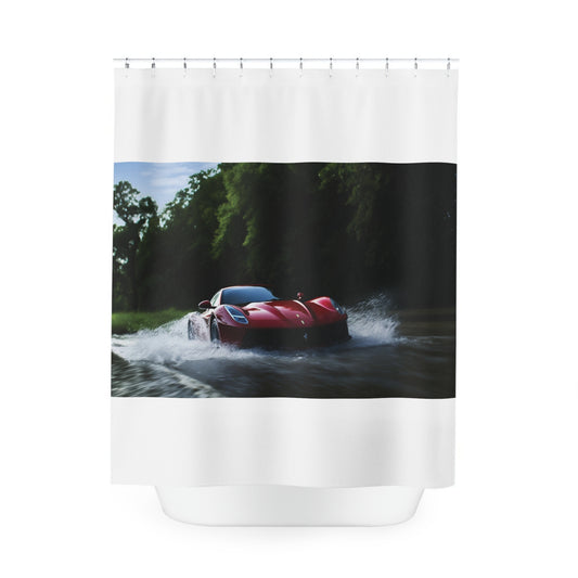 Polyester Shower Curtain Water Ferrari Splash 1