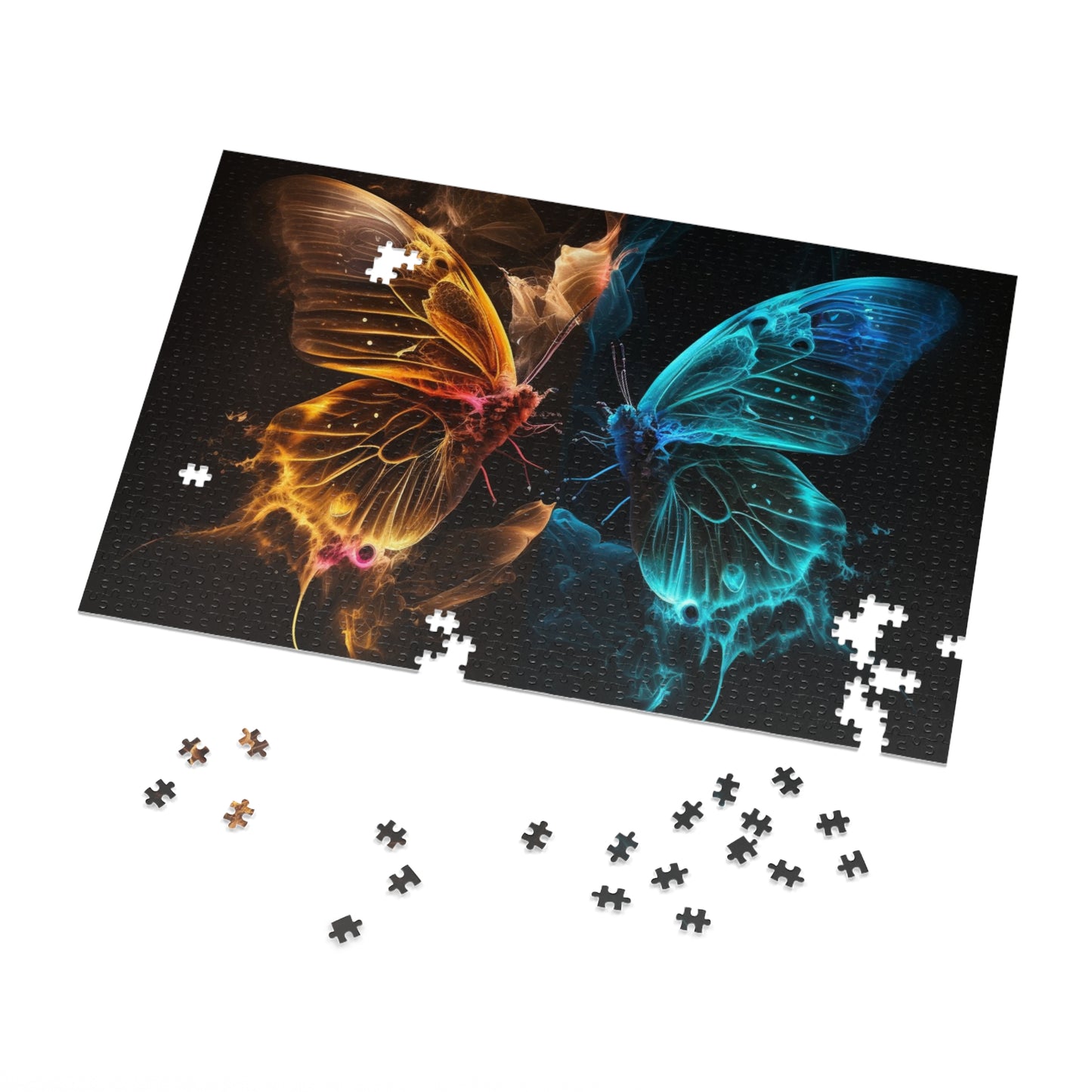 Jigsaw Puzzle (30, 110, 252, 500,1000-Piece) Kiss Neon Butterfly 9