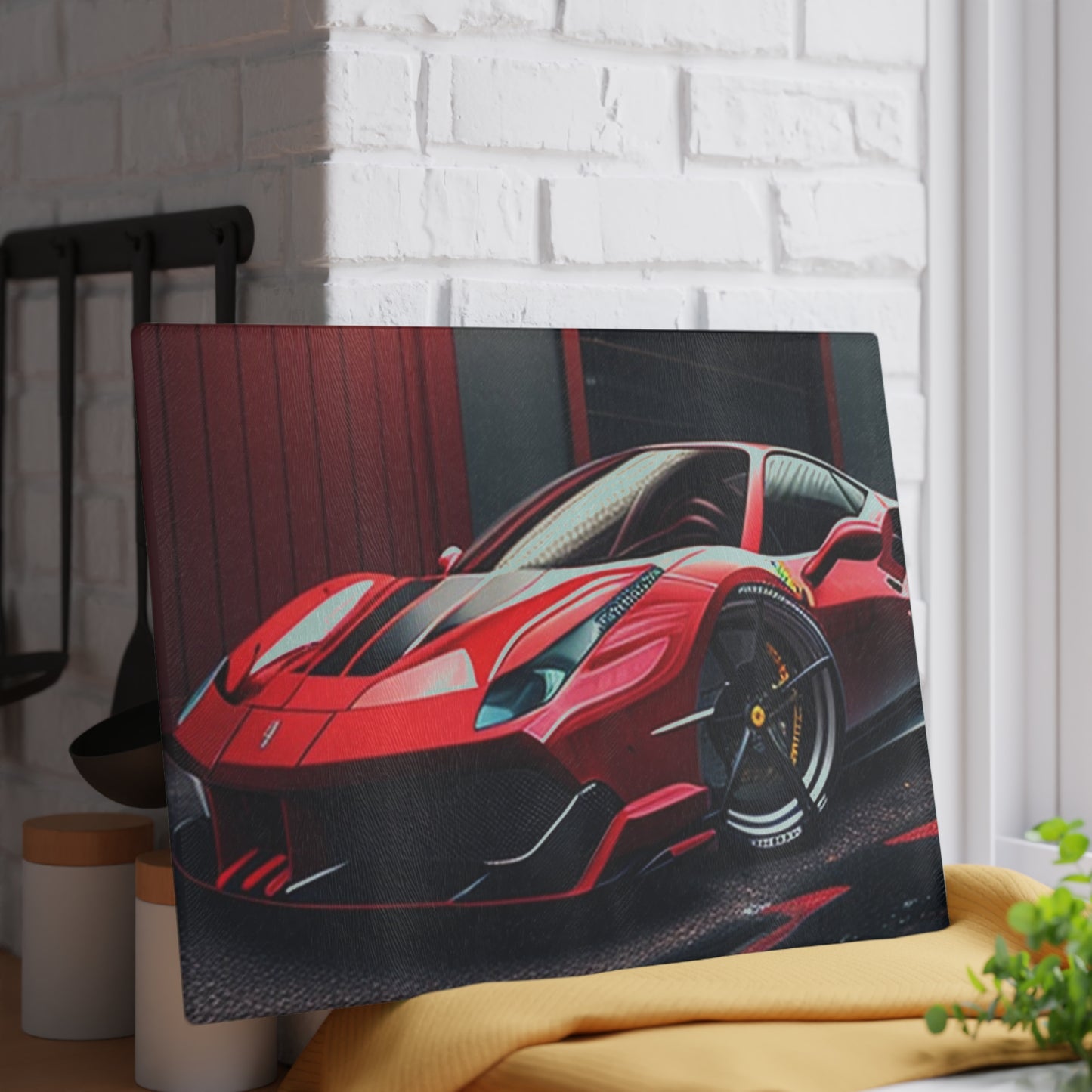 Glass Cutting Board Ferrari Hyper 1