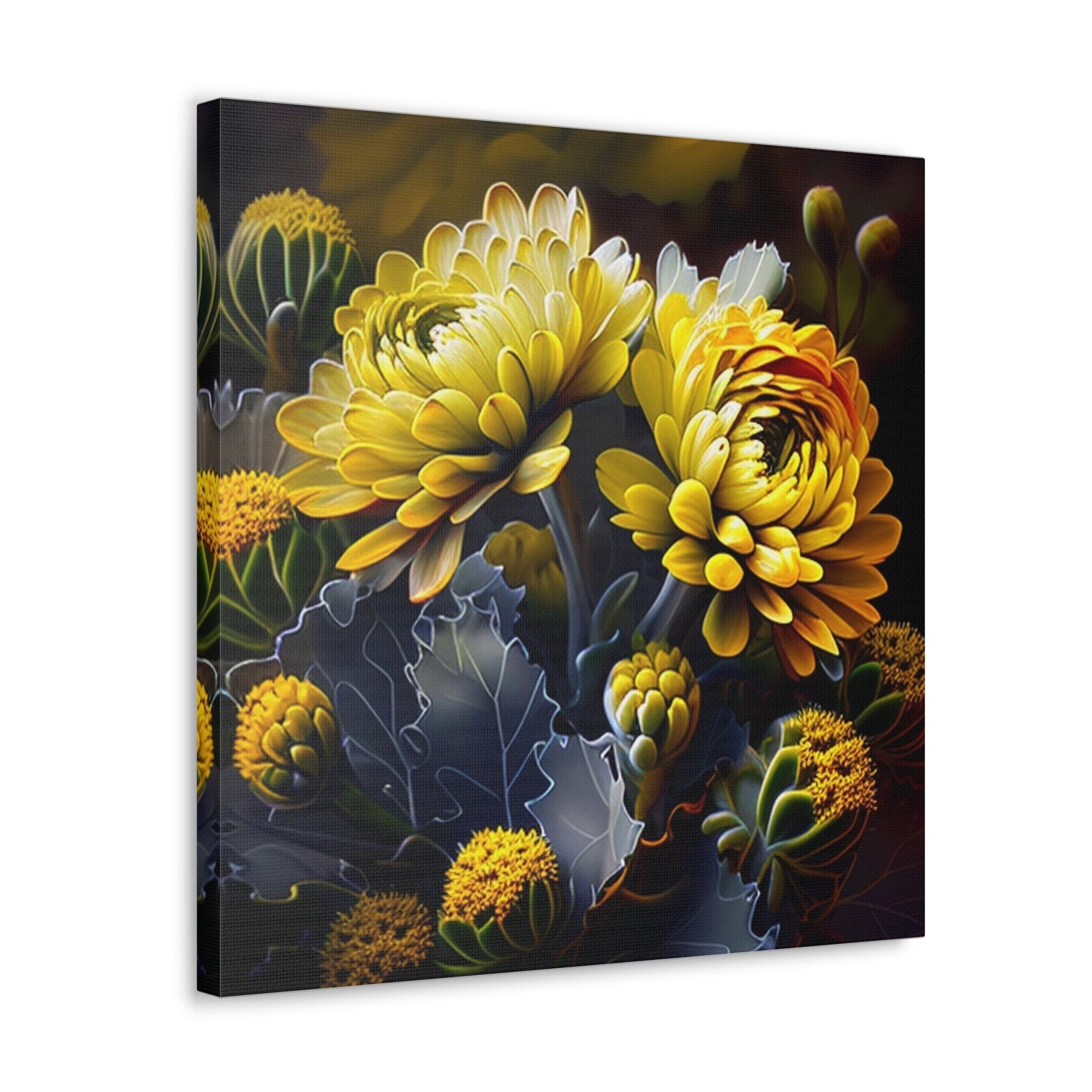 Canvas Gallery Wraps Yellow Hermosas Flores Amarillas 1