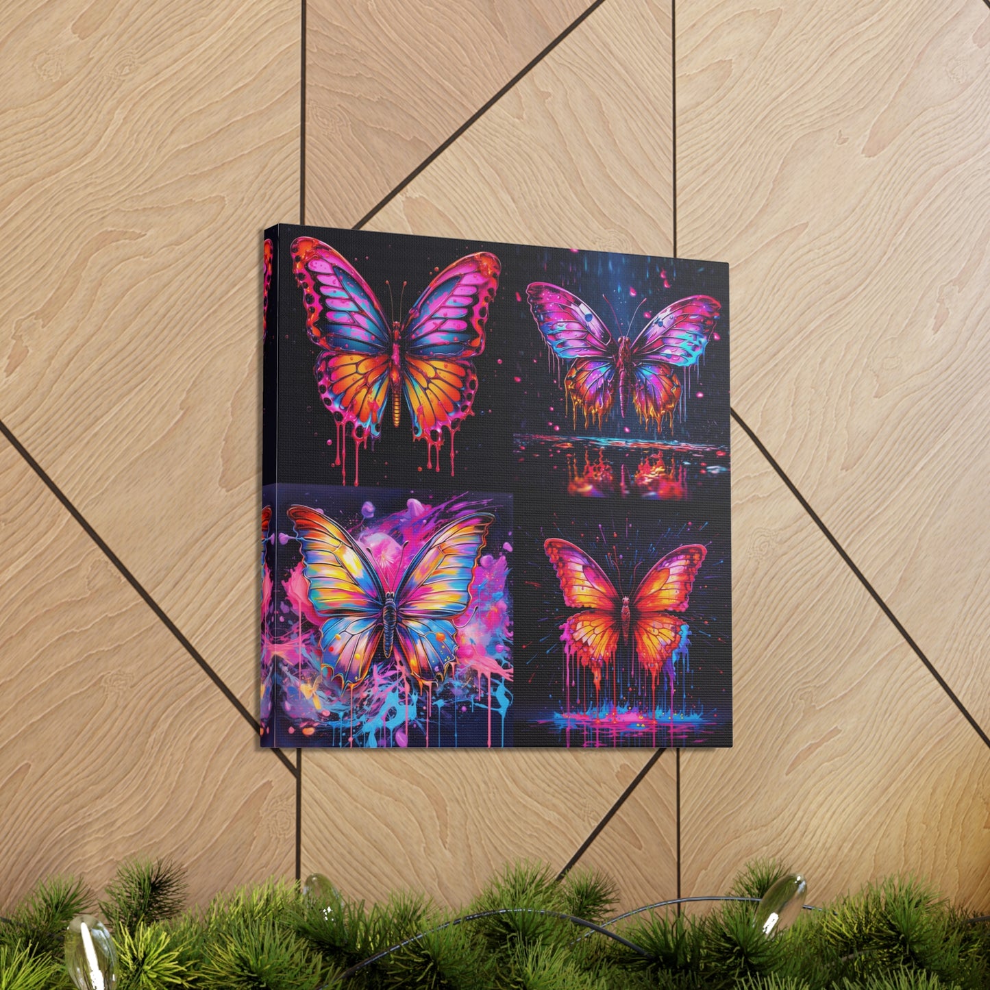 Canvas Gallery Wraps Pink Butterfly Flair 5