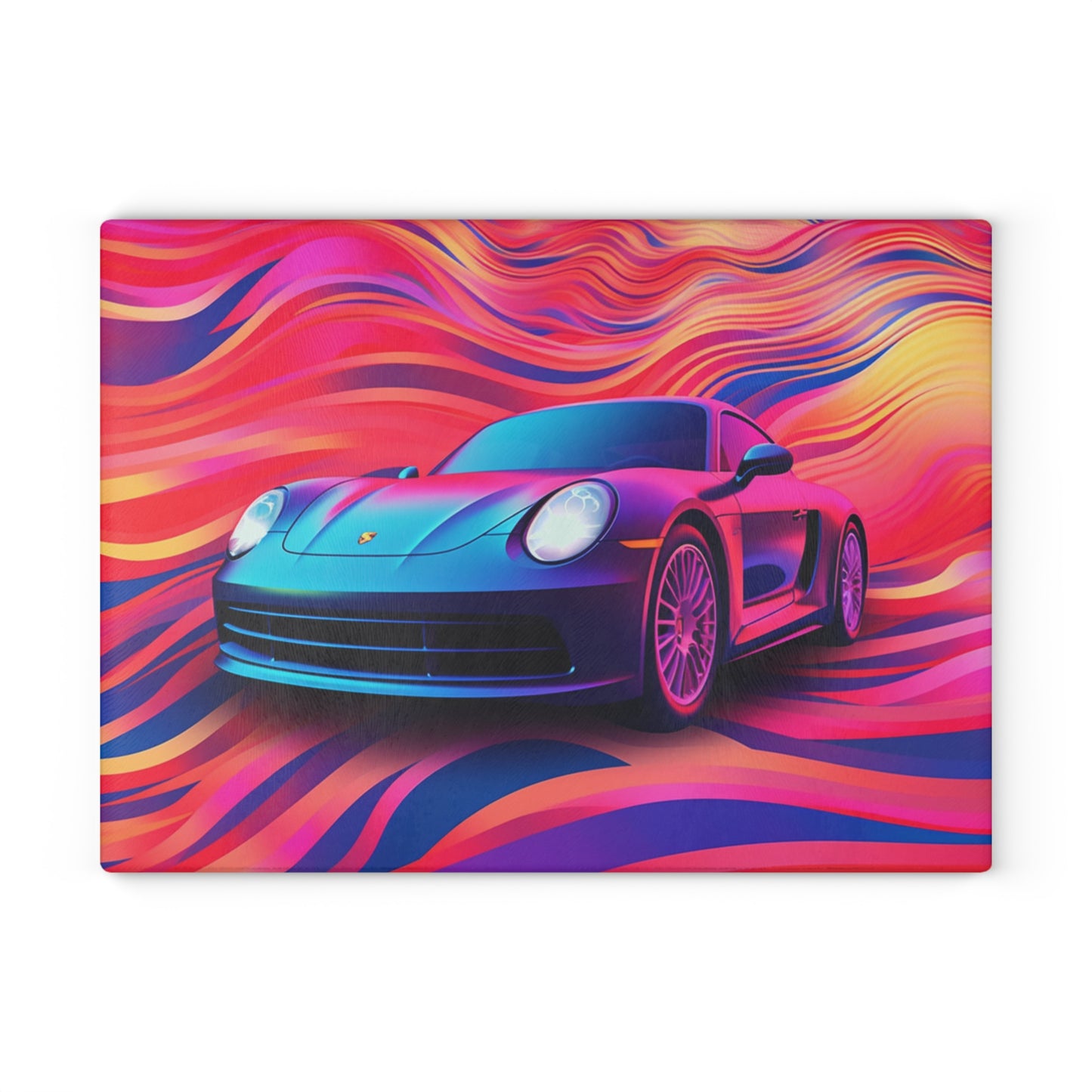 Glass Cutting Board Porsche Water Fusion 3