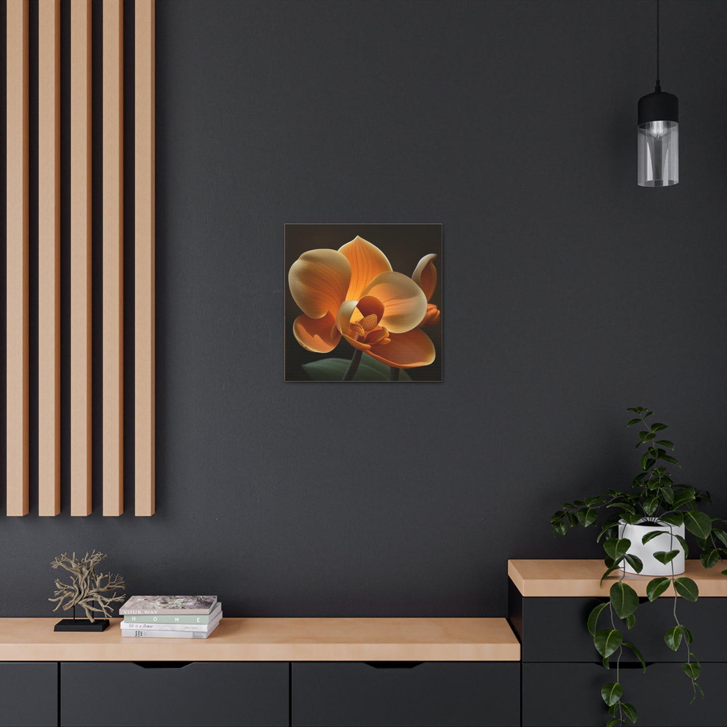Canvas Gallery Wraps Orange Orchid 4