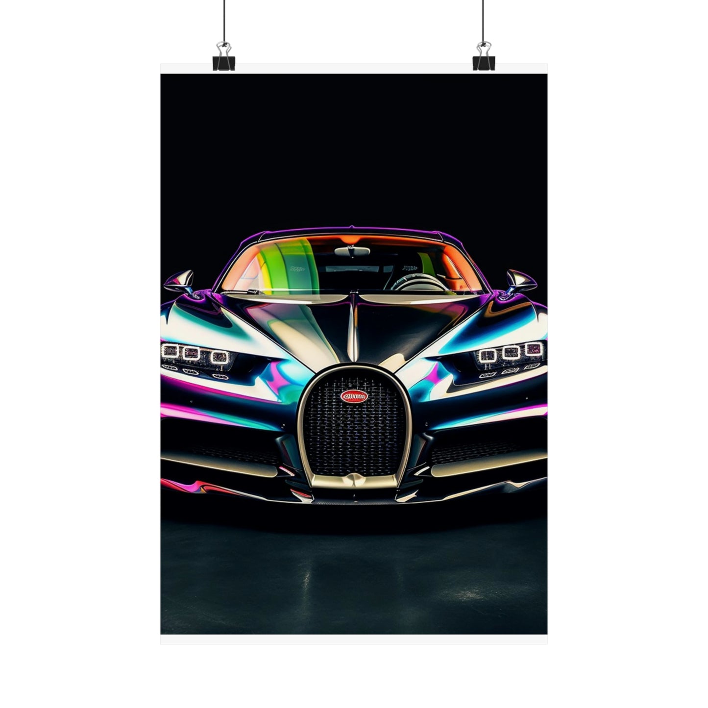 Premium Matte Vertical Posters Hyper Bugatti Chiron 4