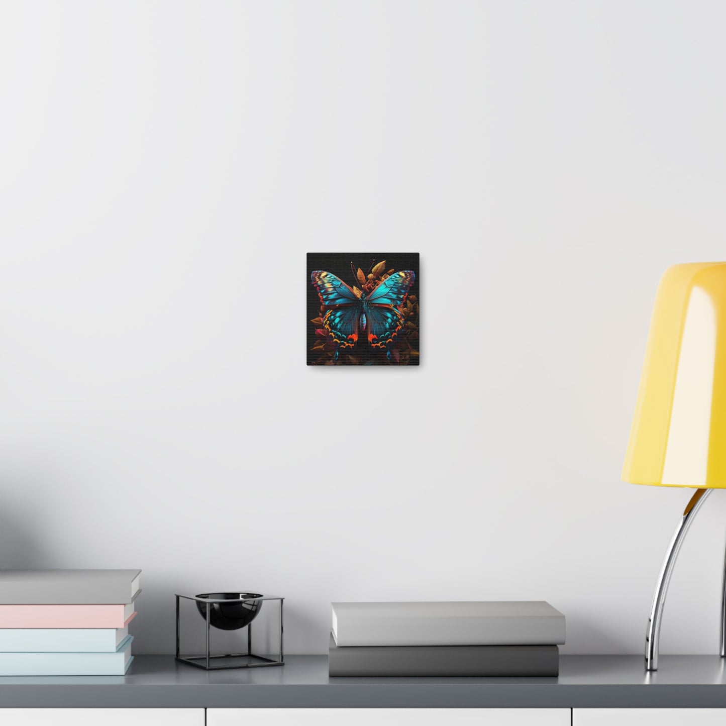 Canvas Gallery Wraps Hue Neon Butterfly 1