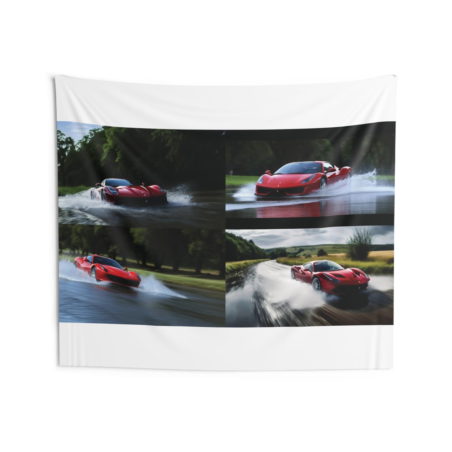 Indoor Wall Tapestries Water Ferrari Splash 5