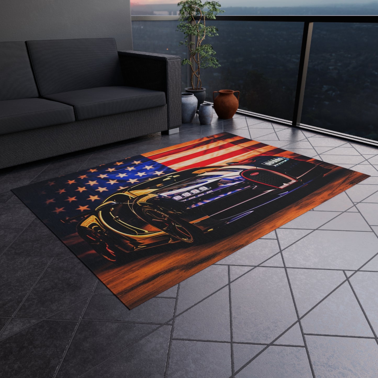 Outdoor Rug  Macro Bugatti American Flag 4