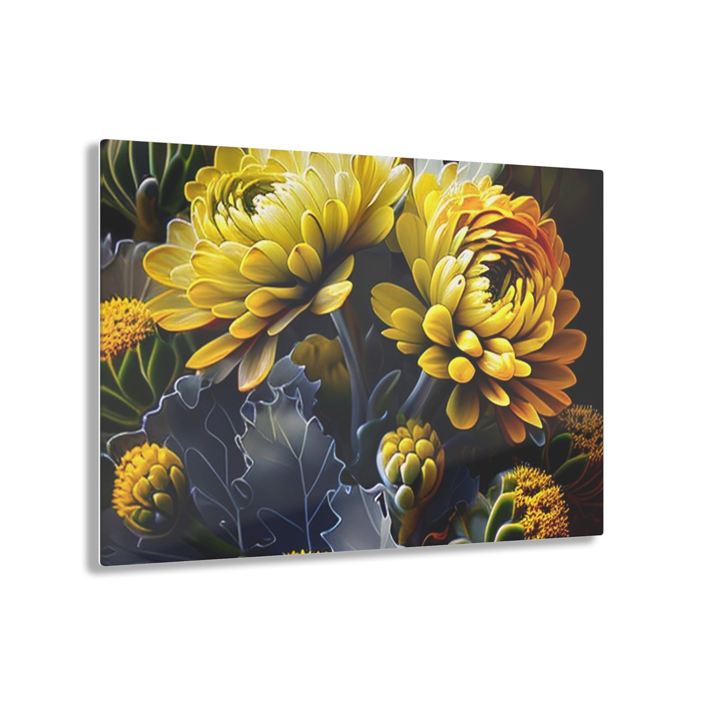 Acrylic Prints Yellow Hermosas Flores Amarillas 1