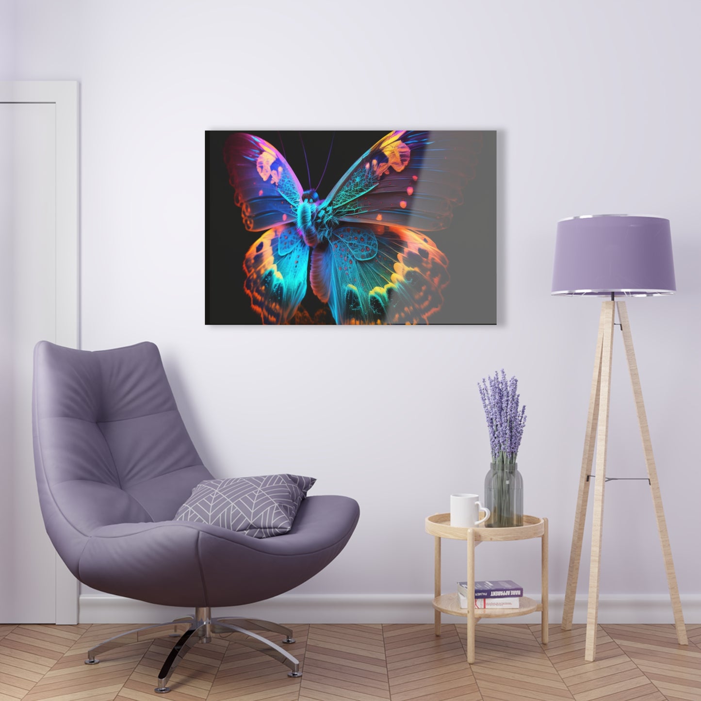 Acrylic Prints Raw Hyper Color Butterfly 4