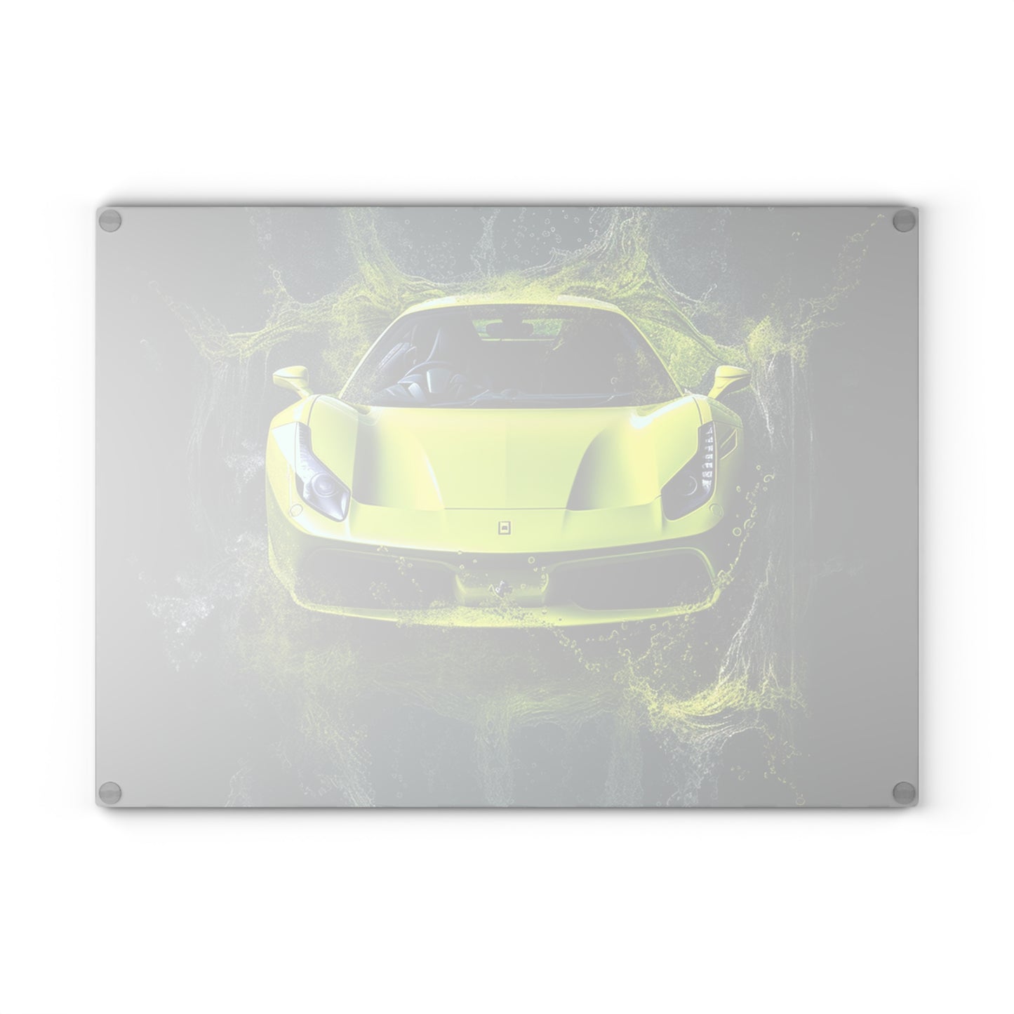 Glass Cutting Board Farrari Water 4