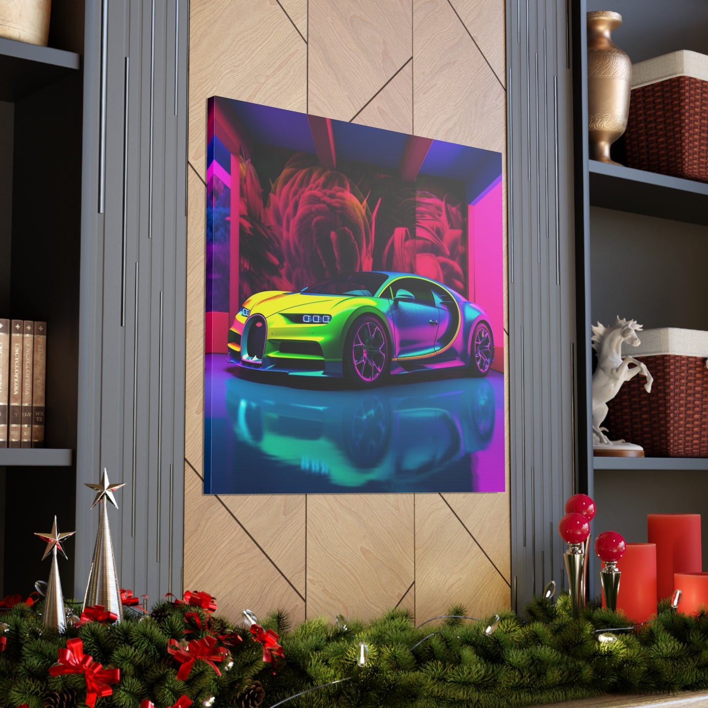 Canvas Gallery Wraps Florescent Bugatti Flair 1