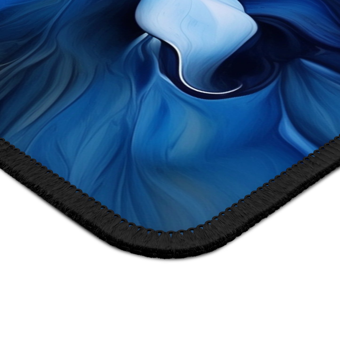 Gaming Mouse Pad  Abstract Blue Tulip 4