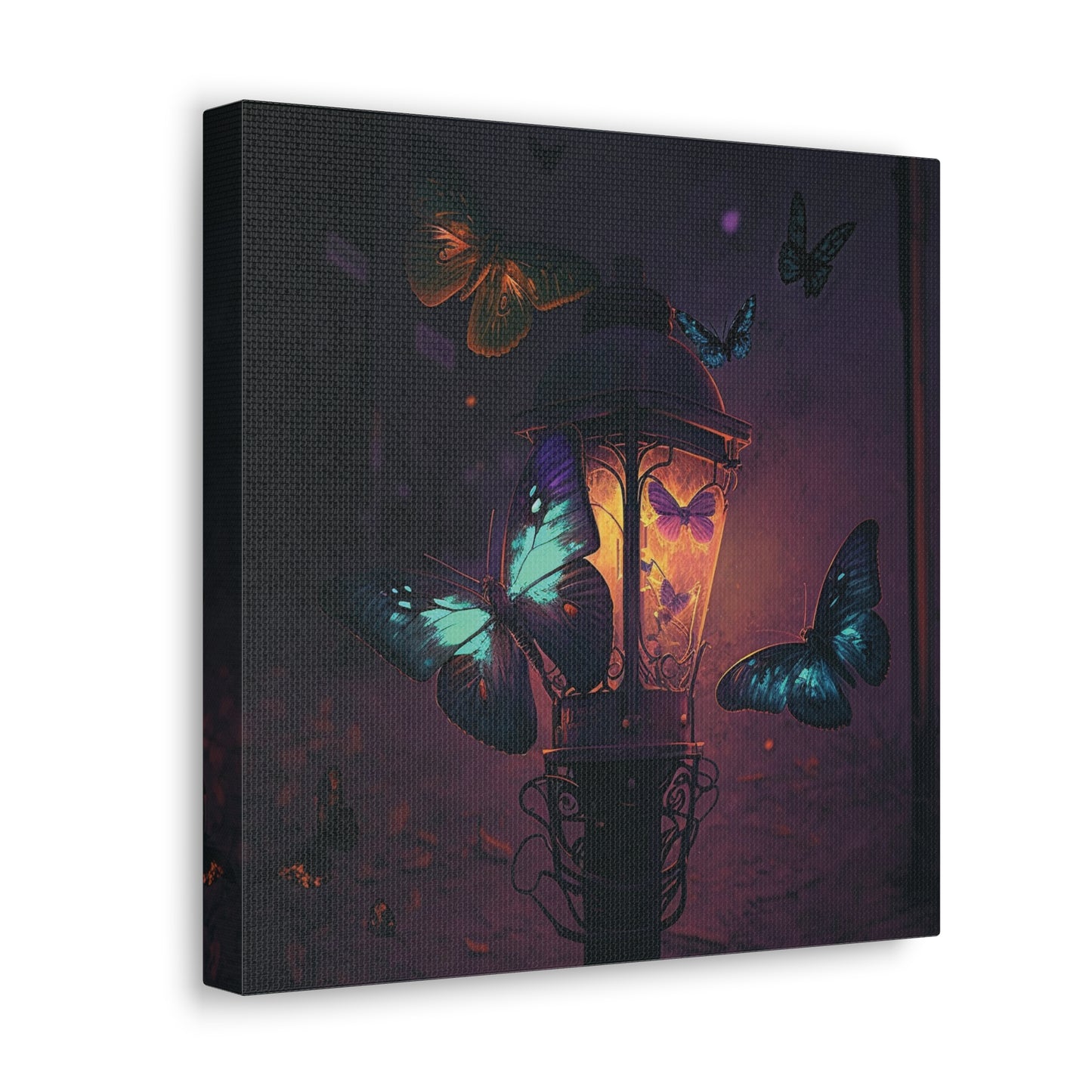 Canvas Gallery Wraps Street Light Butterfly 4