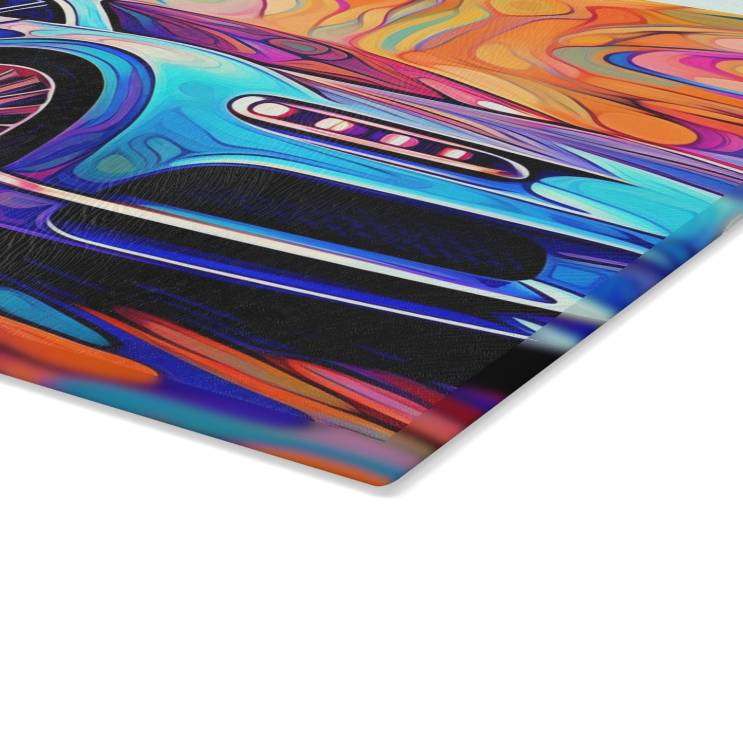 Glass Cutting Board Bugatti Abstract Concept 3