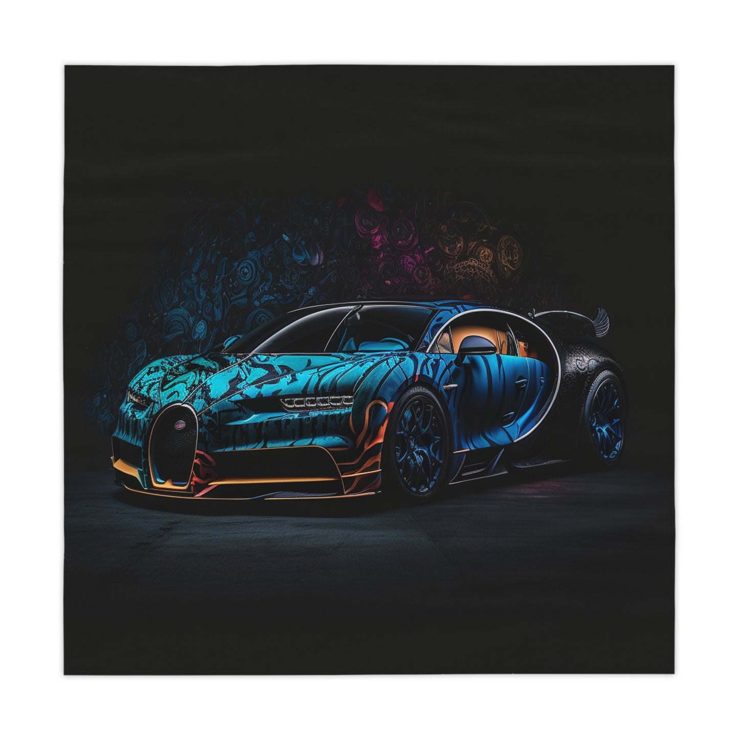 Tablecloth Bugatti Blue 3