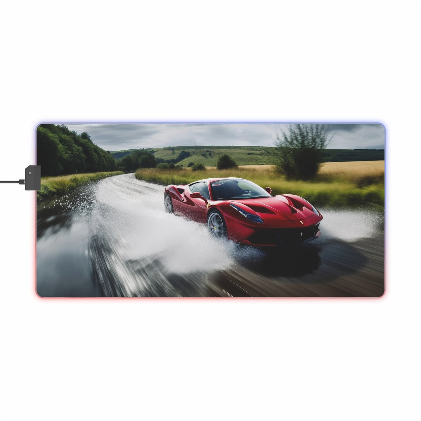 LED Gaming Mouse Pad Water Ferrari Splash 4