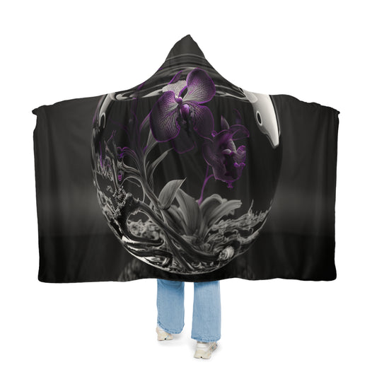 Snuggle Hooded Blanket Purple Orchid Glass vase 3