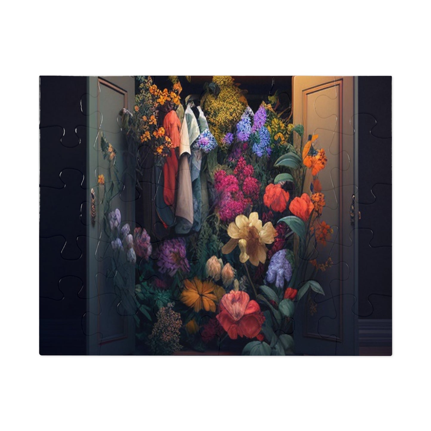Jigsaw Puzzle (30, 110, 252, 500,1000-Piece) A Wardrobe Surrounded by Flowers 4