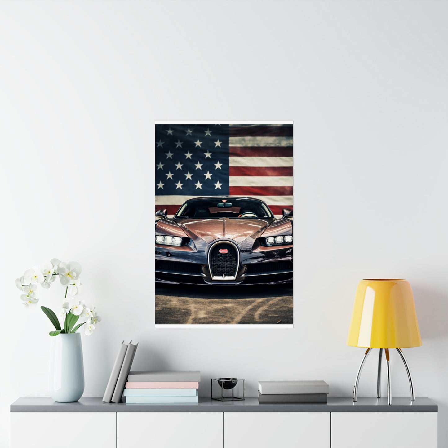 Premium Matte Vertical Posters Bugatti Flag 4