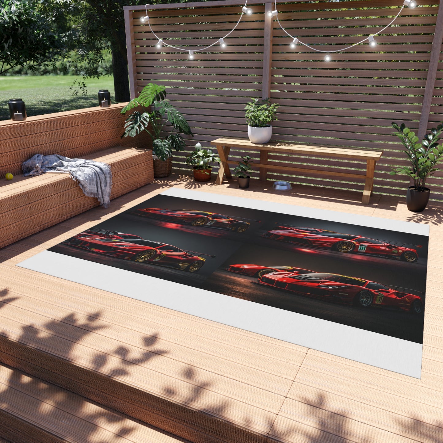 Outdoor Rug  Ferrari Red 5