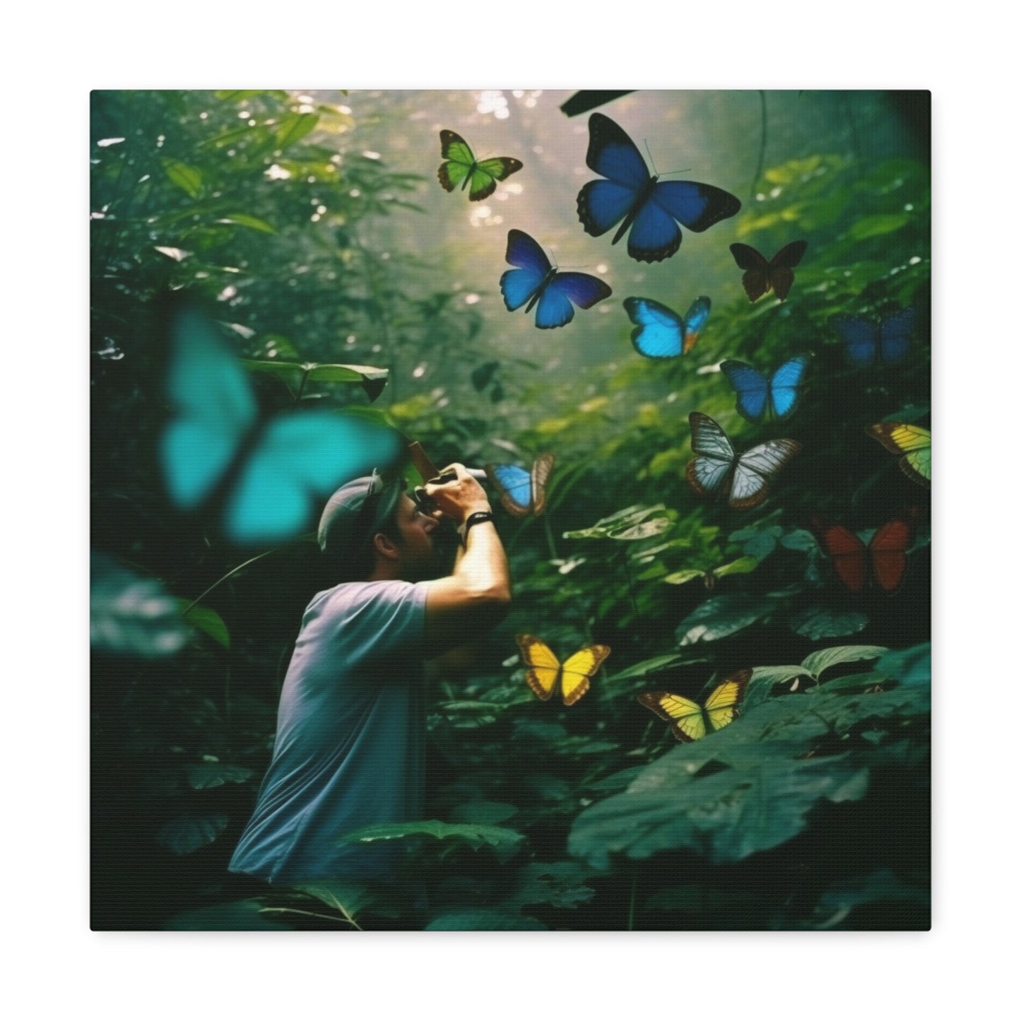 Canvas Gallery Wraps Jungle Butterfly 1